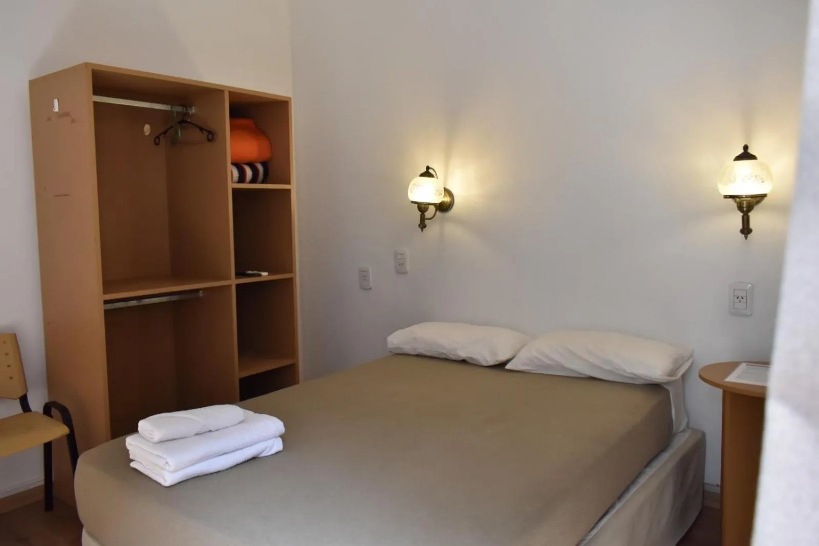 Bed in Hotel Frossard