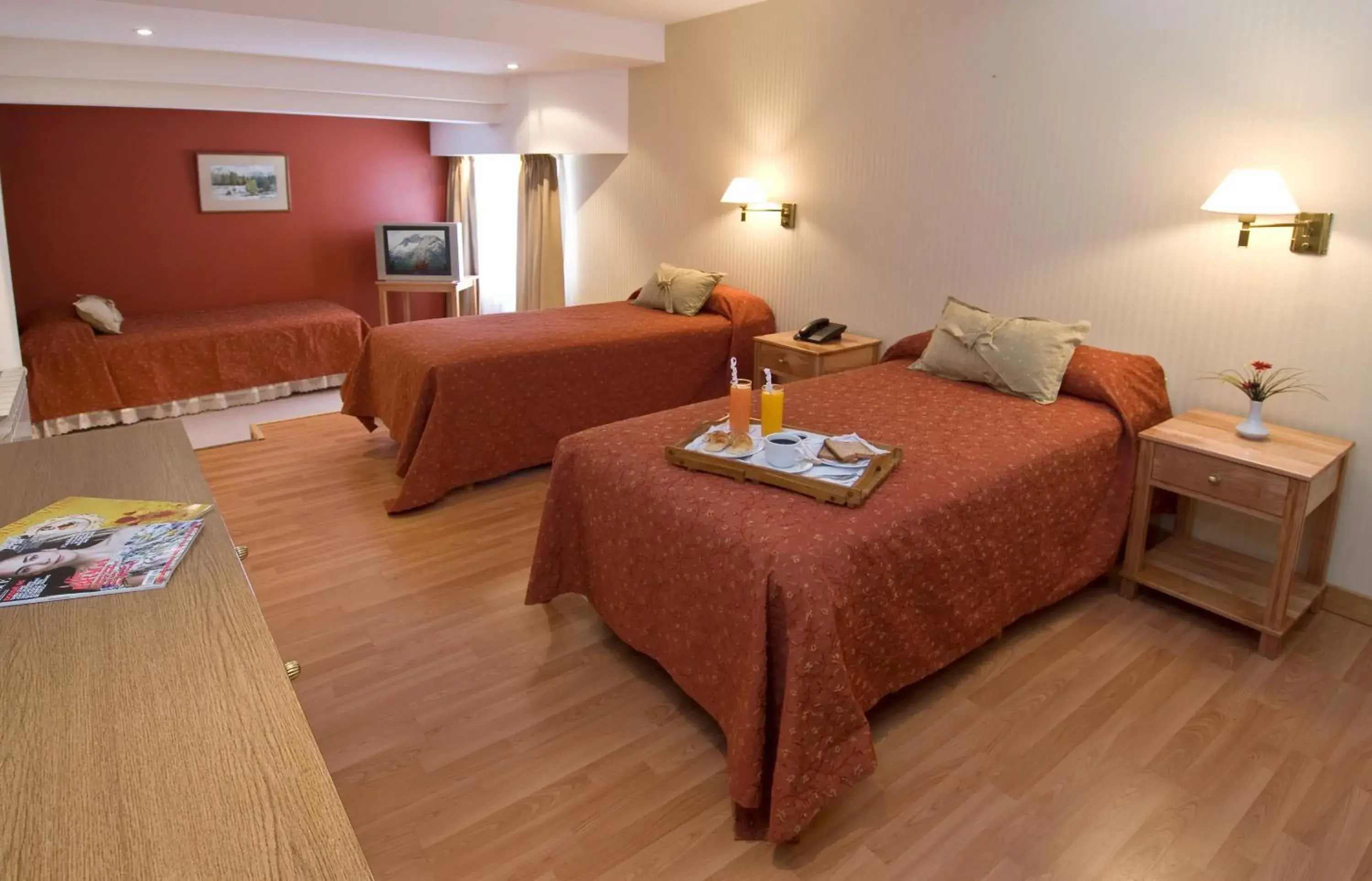 Winter, Bed in Hotel Nahuel Huapi Winter, Bed in Hotel Nahuel Huapi