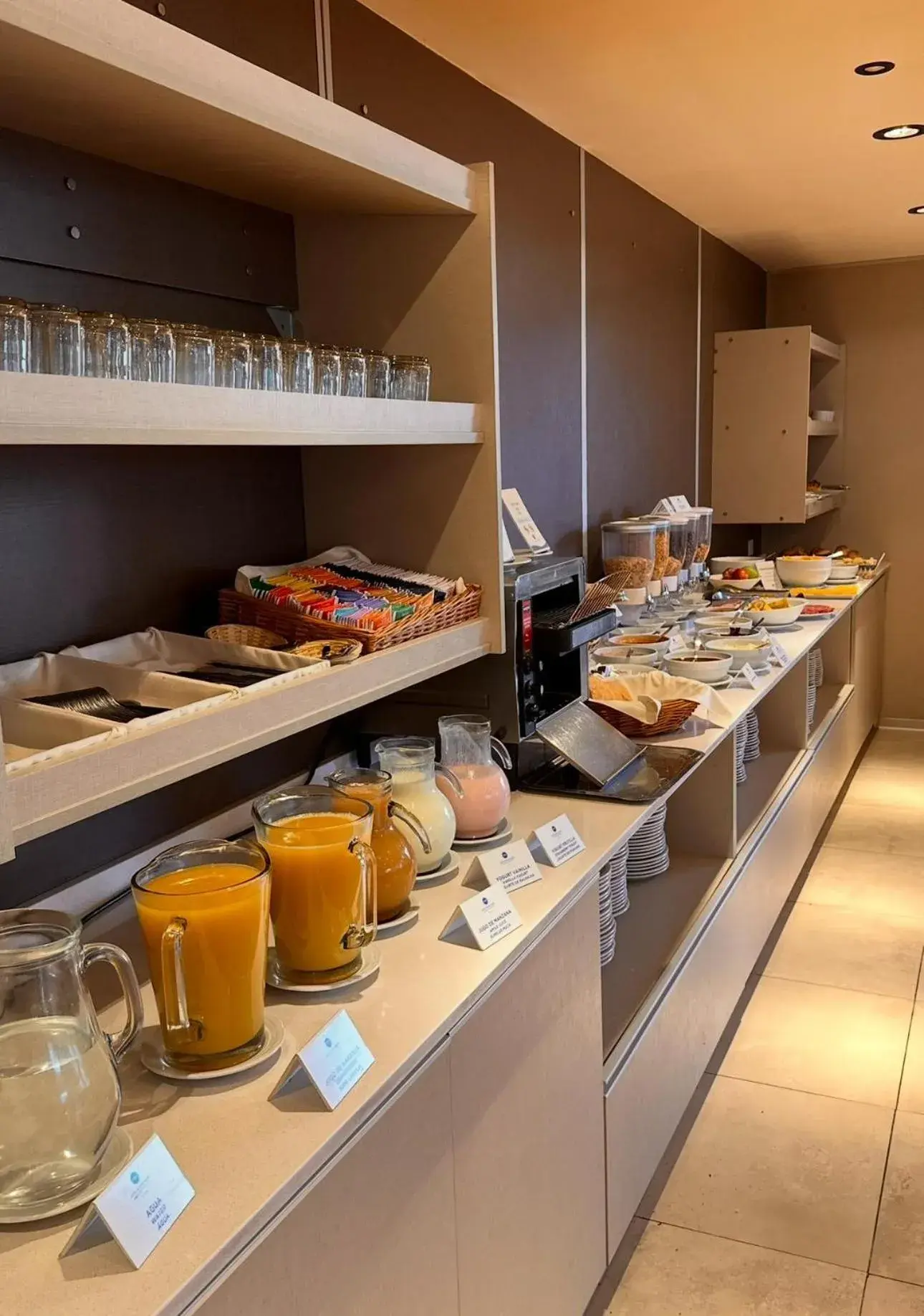 Buffet breakfast in Hotel Nahuel Huapi Buffet breakfast in Hotel Nahuel Huapi