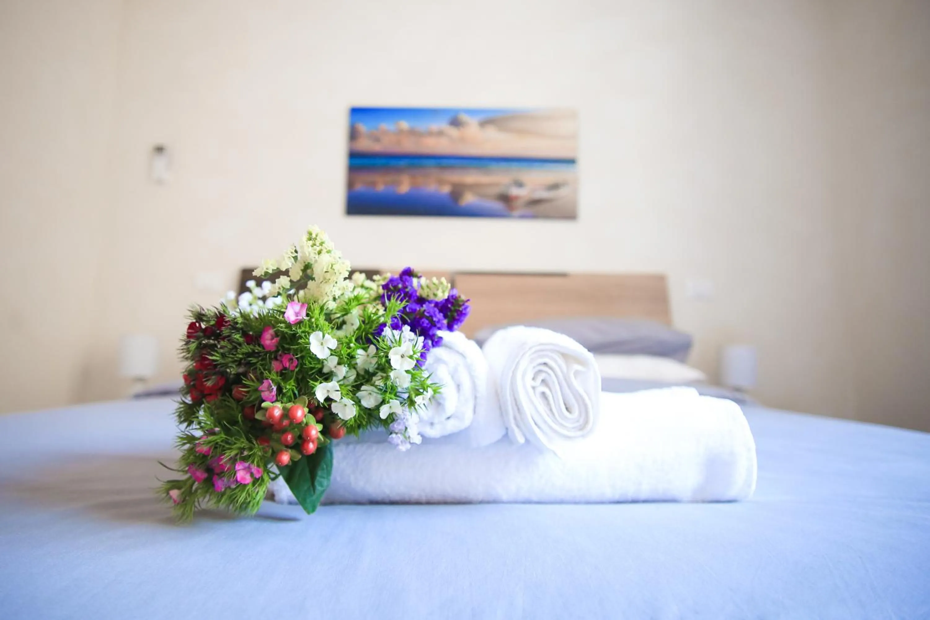 Bed in Il Viaggiatore Gaeta Medievale B&B