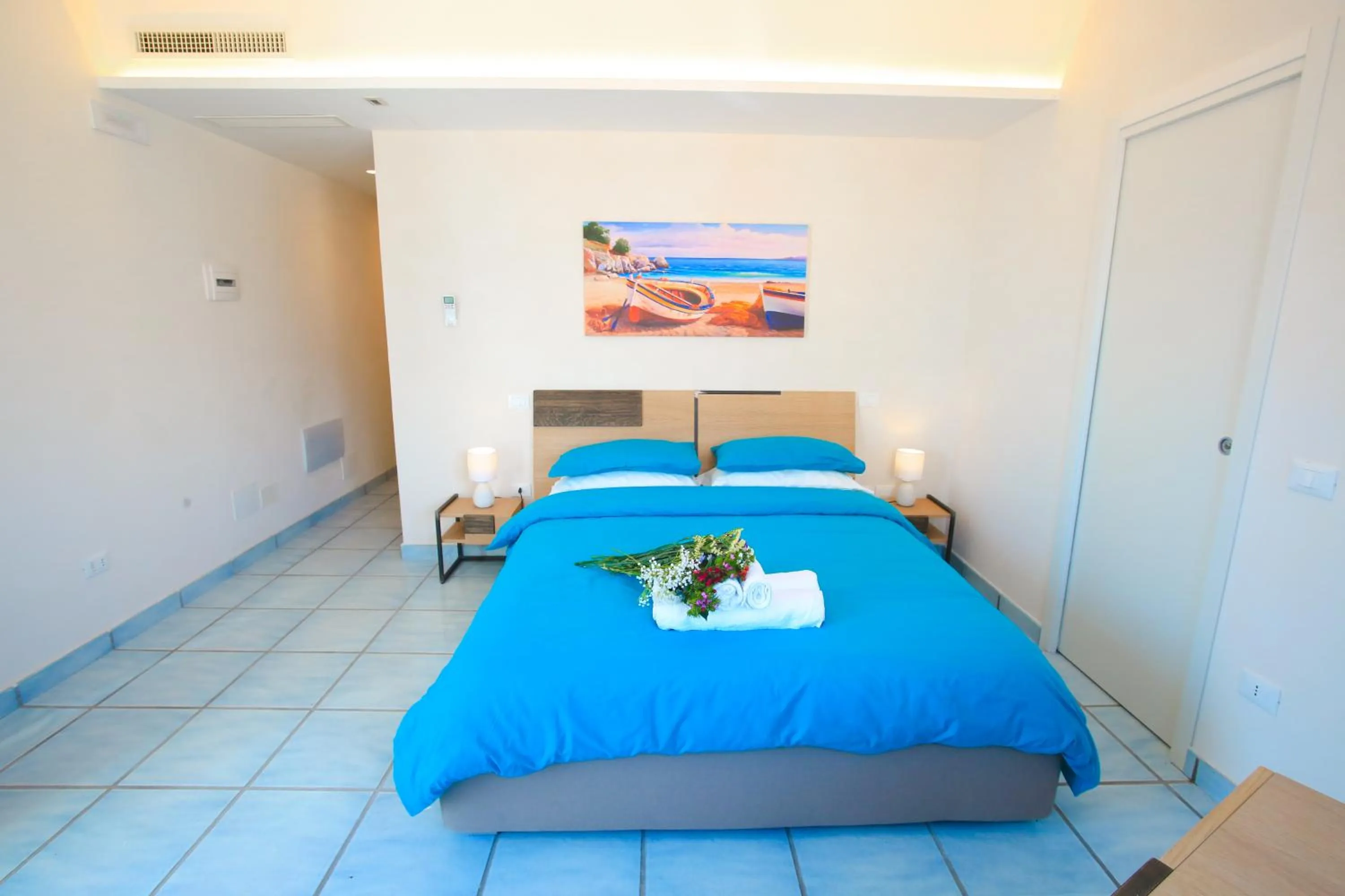 Bed in Il Viaggiatore Gaeta Medievale B&B