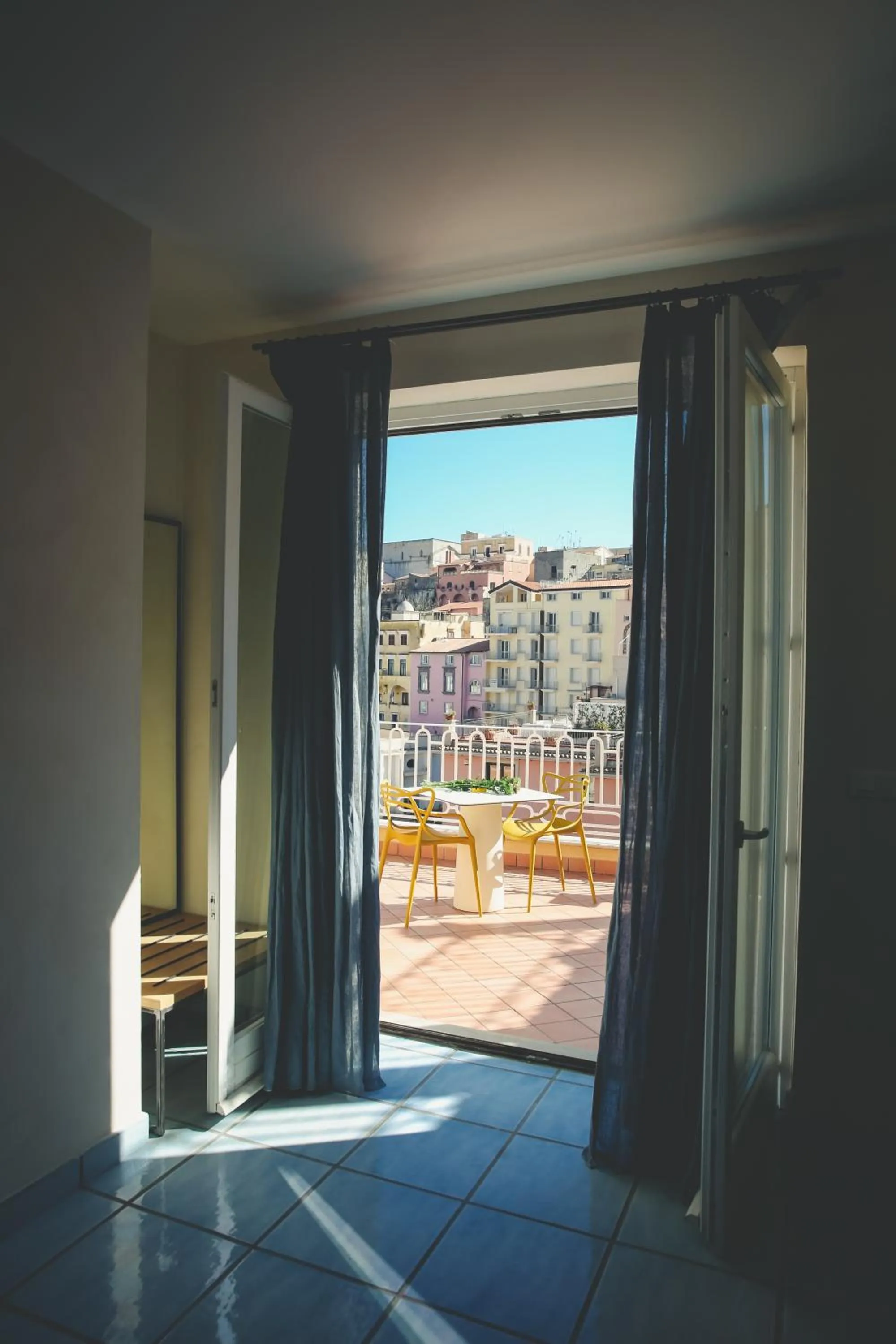 Photo of the whole room in Il Viaggiatore Gaeta Medievale B&B