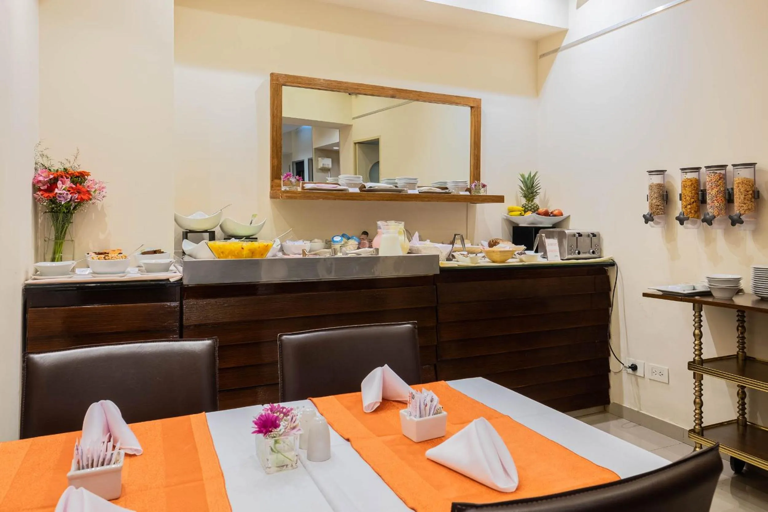 Buffet breakfast in Urban Suites Recoleta Boutique Hotel