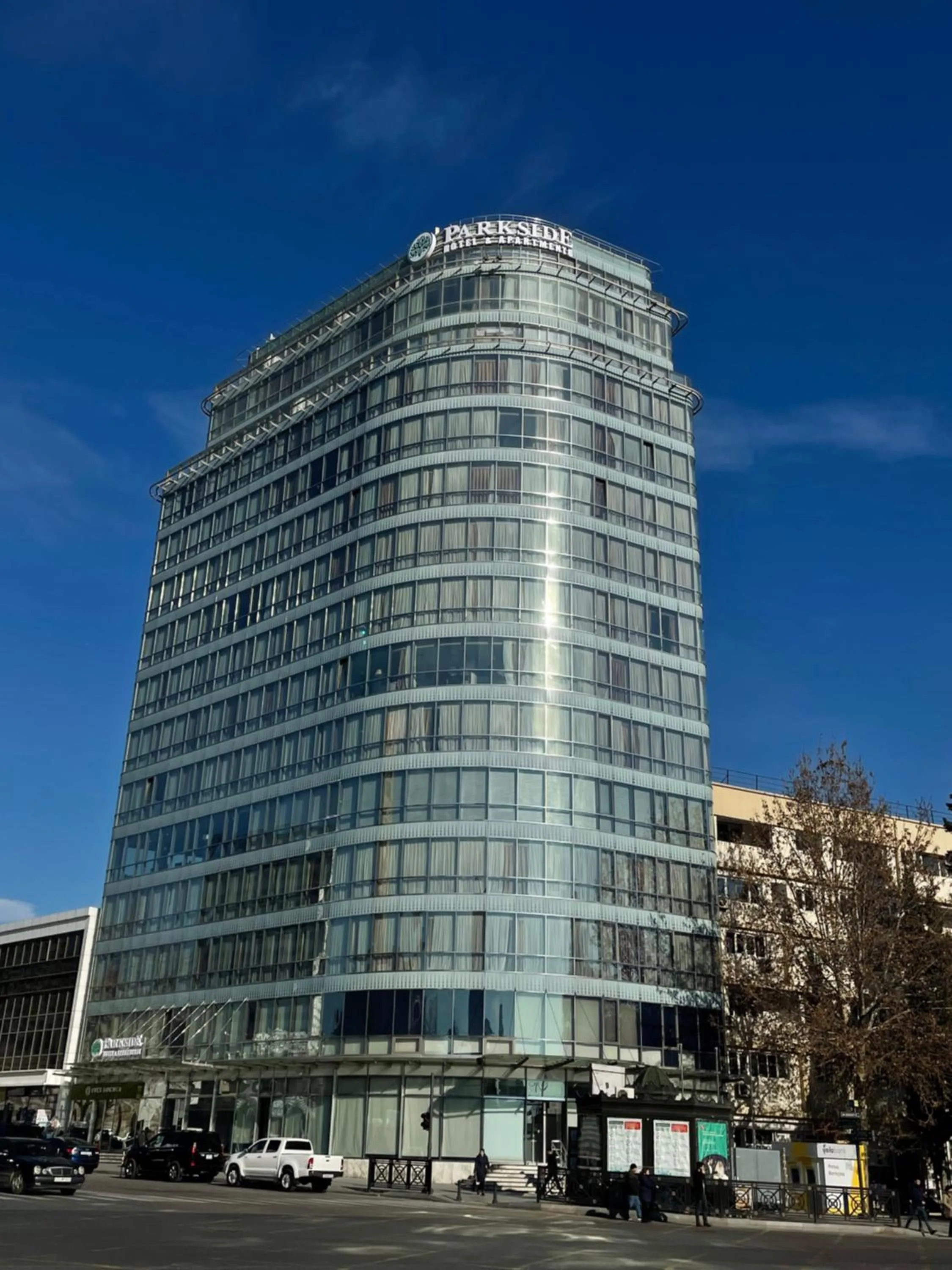 Property building in Parkside Hotel & Apartments