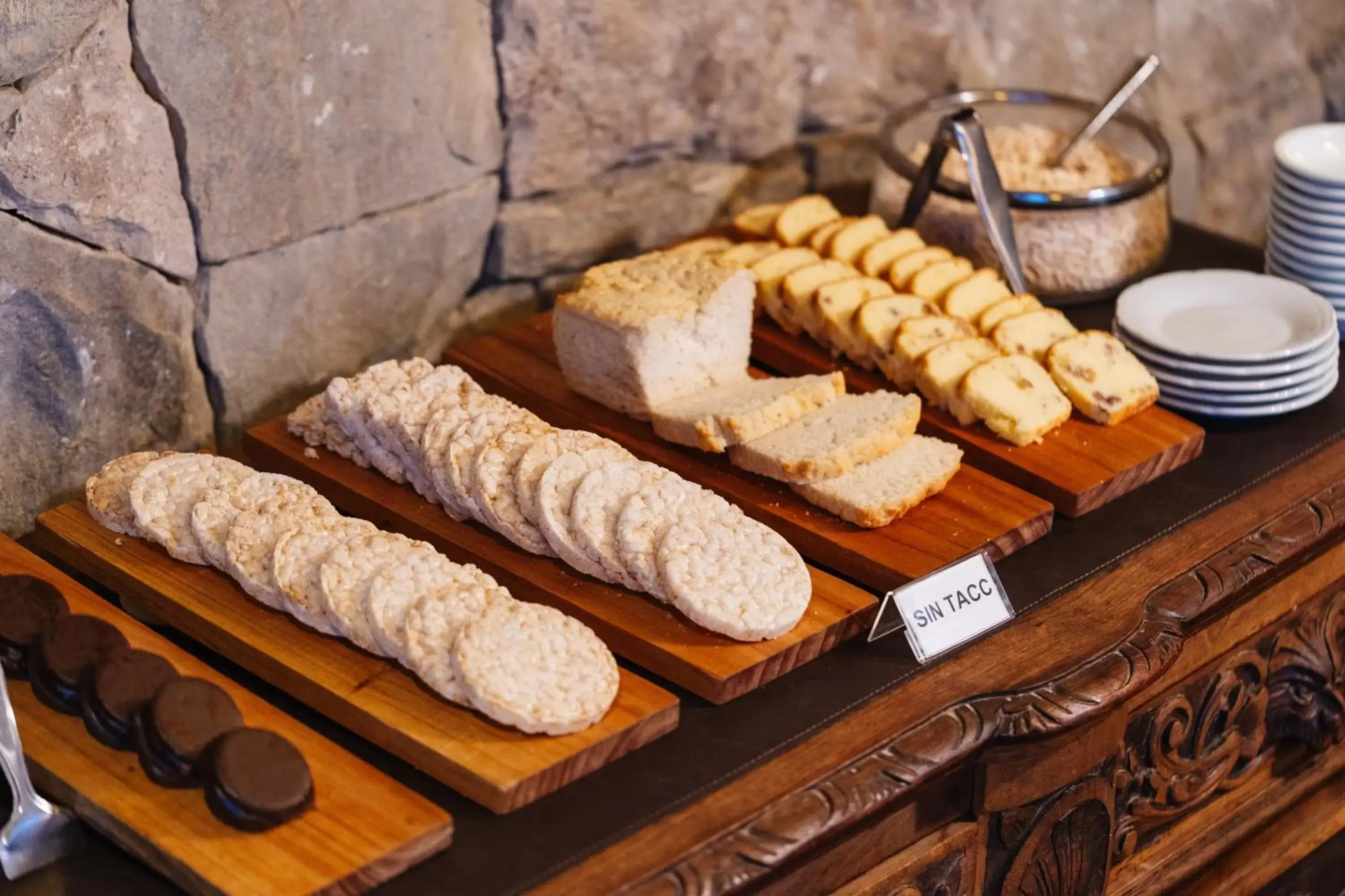 Buffet breakfast in Loi Suites Chapelco Hotel Buffet breakfast in Loi Suites Chapelco Hotel