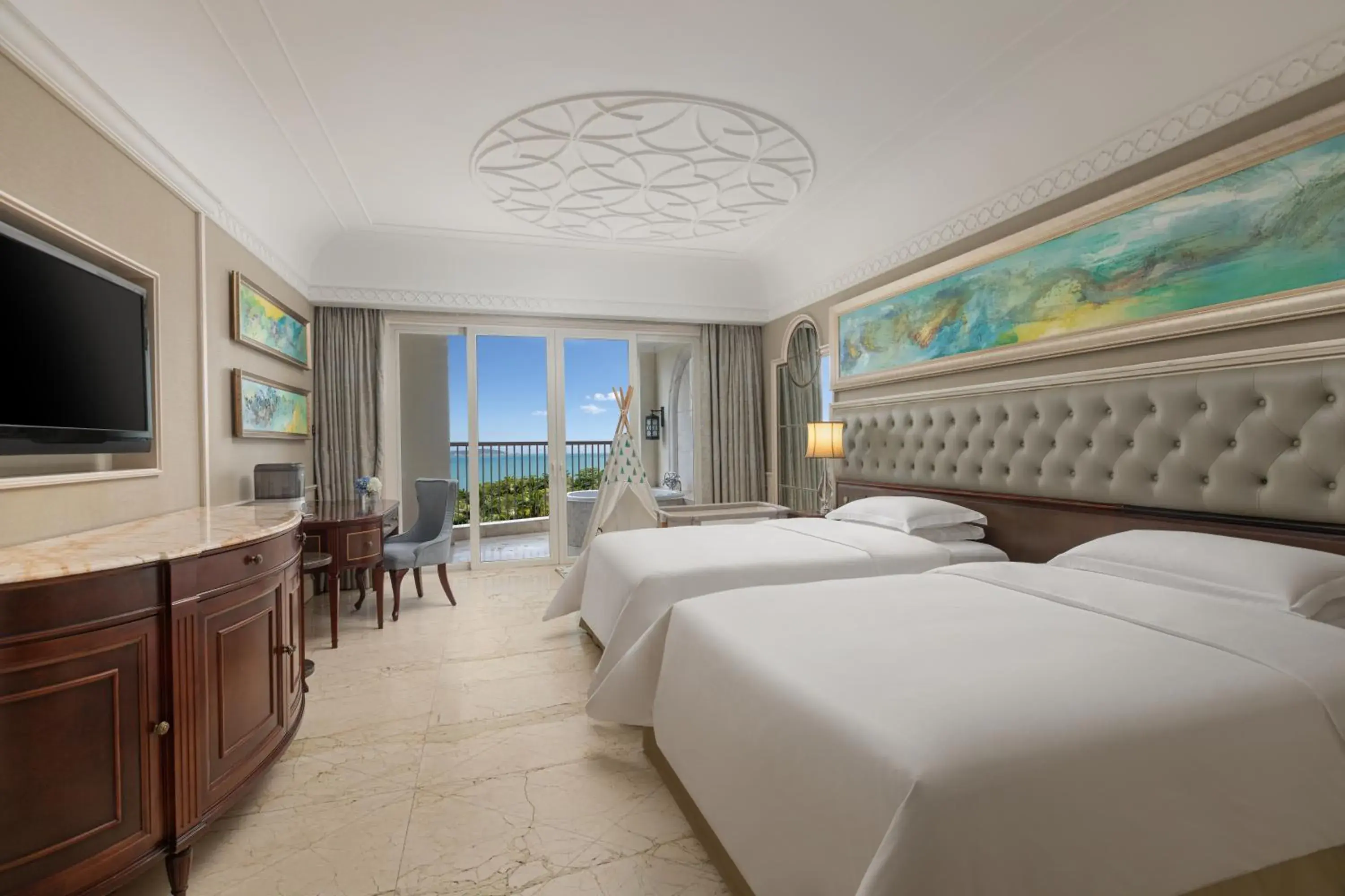 Bedroom, Bed in Crowne Plaza Resort Sanya Bay by IHG Bedroom, Bed in Crowne Plaza Resort Sanya Bay by IHG