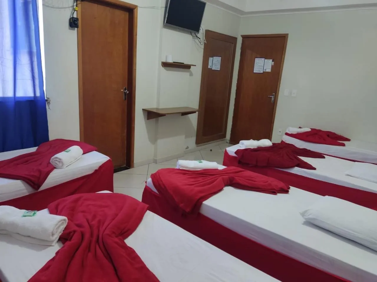 Bed in Hotel São Luiz