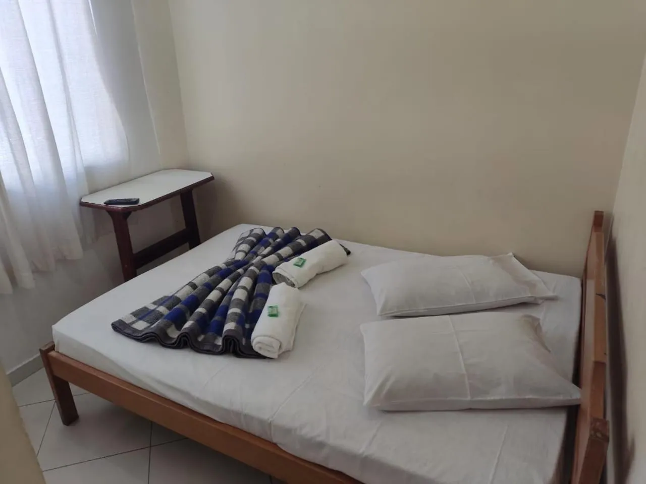 Bed in Hotel São Luiz