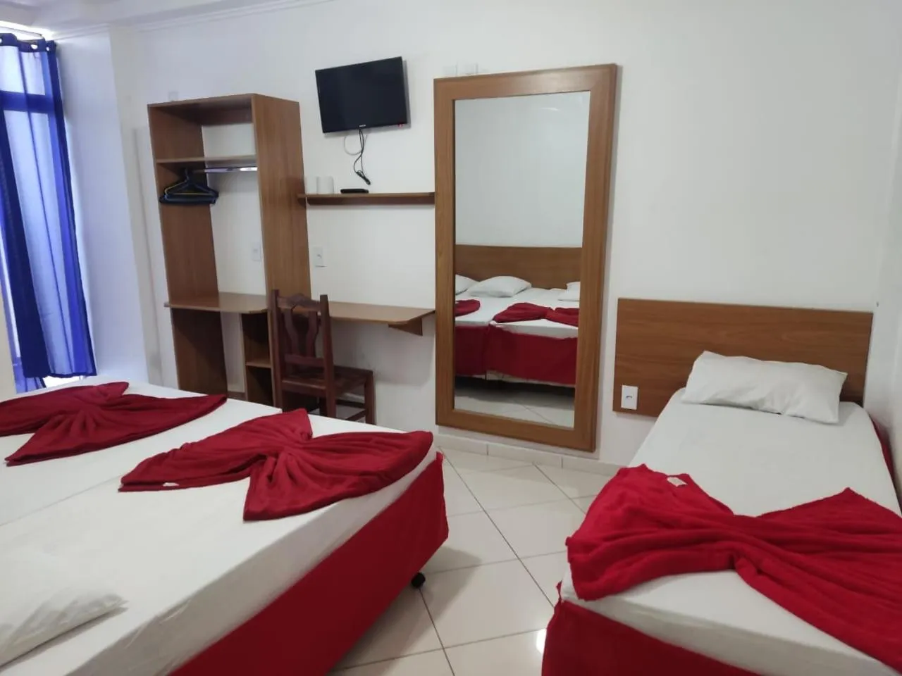 Bed in Hotel São Luiz