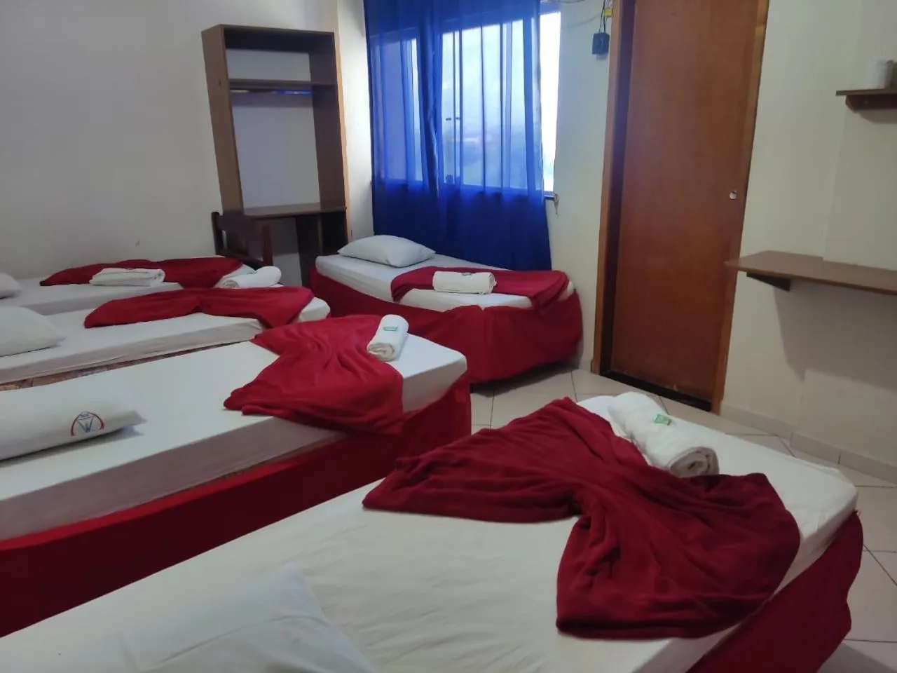 Bed in Hotel São Luiz