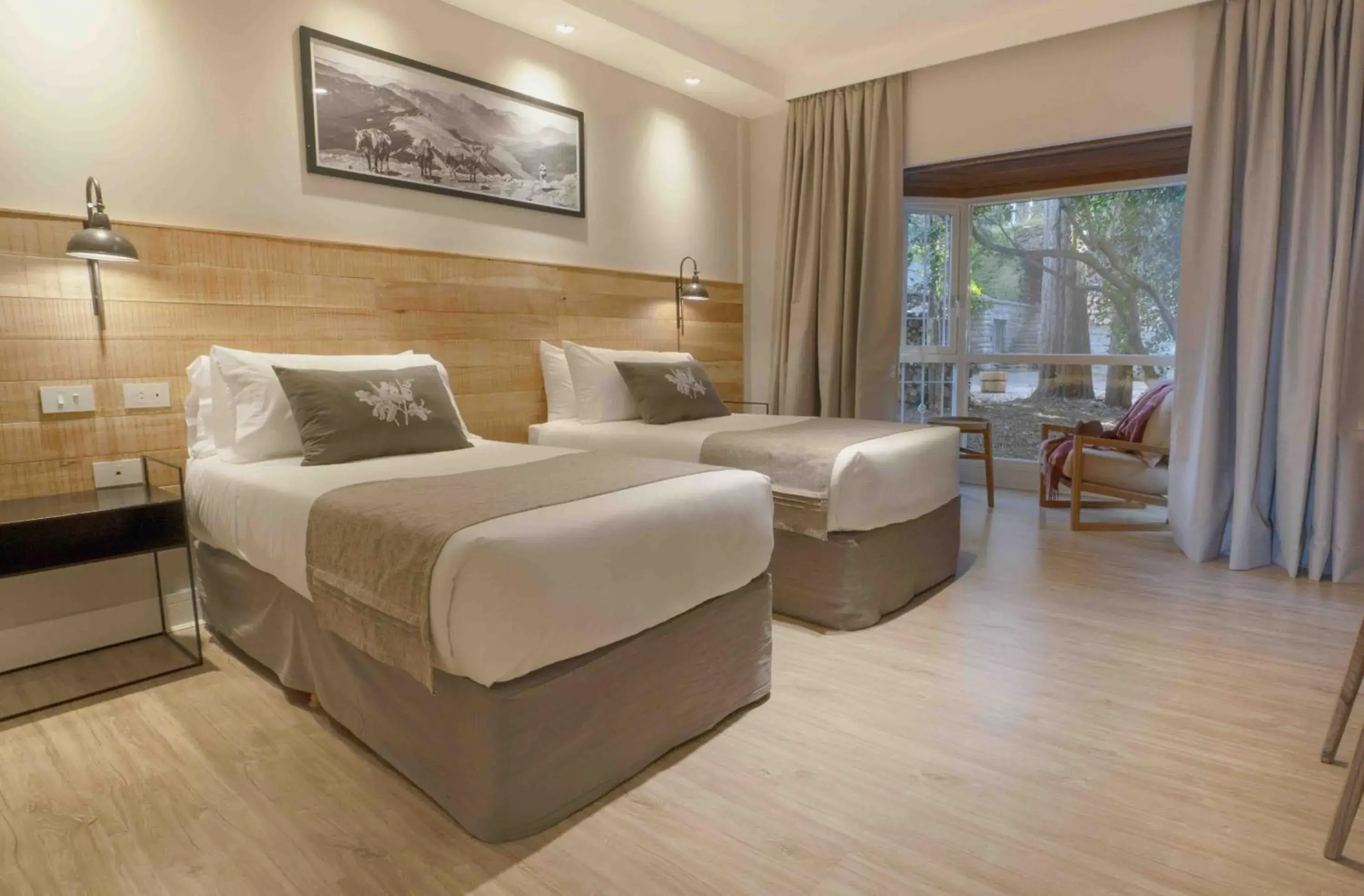 Bed in La Cascada Casa Patagónica by DON Bed in La Cascada Casa Patagónica by DON