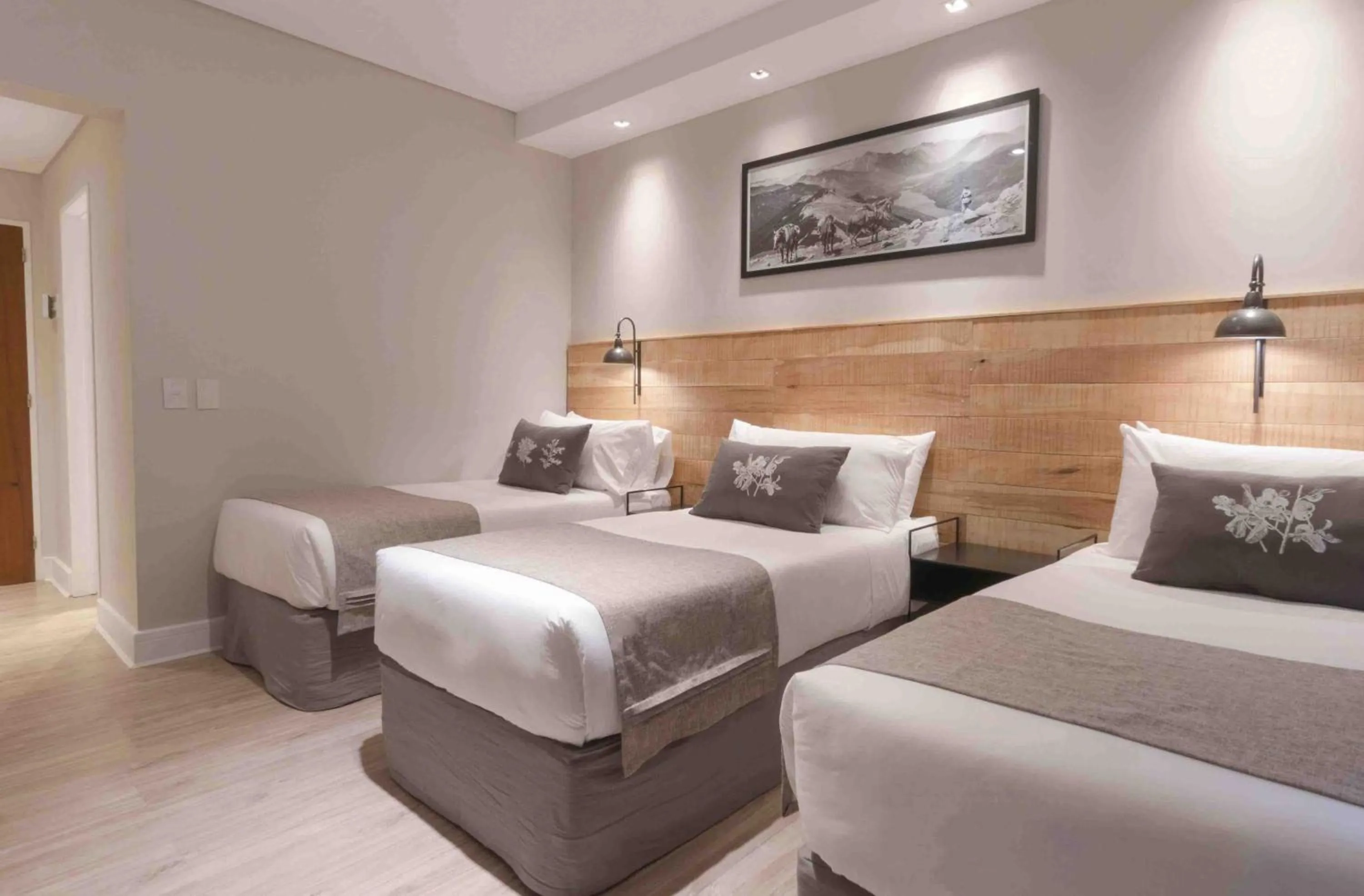 Bed in La Cascada Casa Patagónica by DON