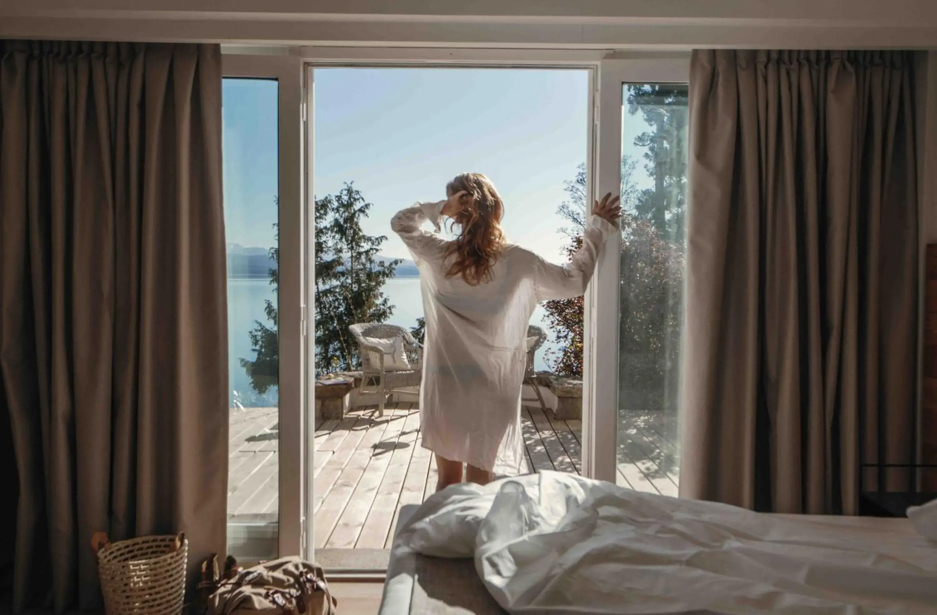 Bed in La Cascada Casa Patagónica by DON Bed in La Cascada Casa Patagónica by DON