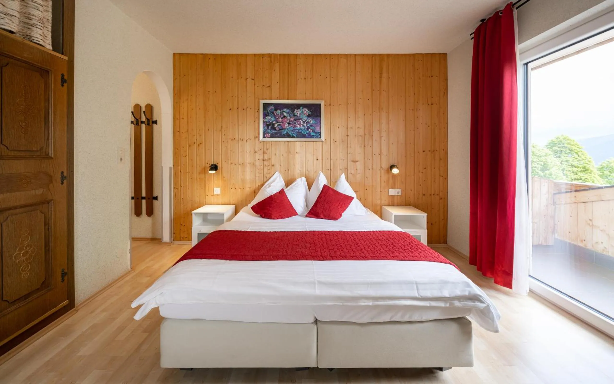 Bedroom, Bed in Pension Hofweyer
