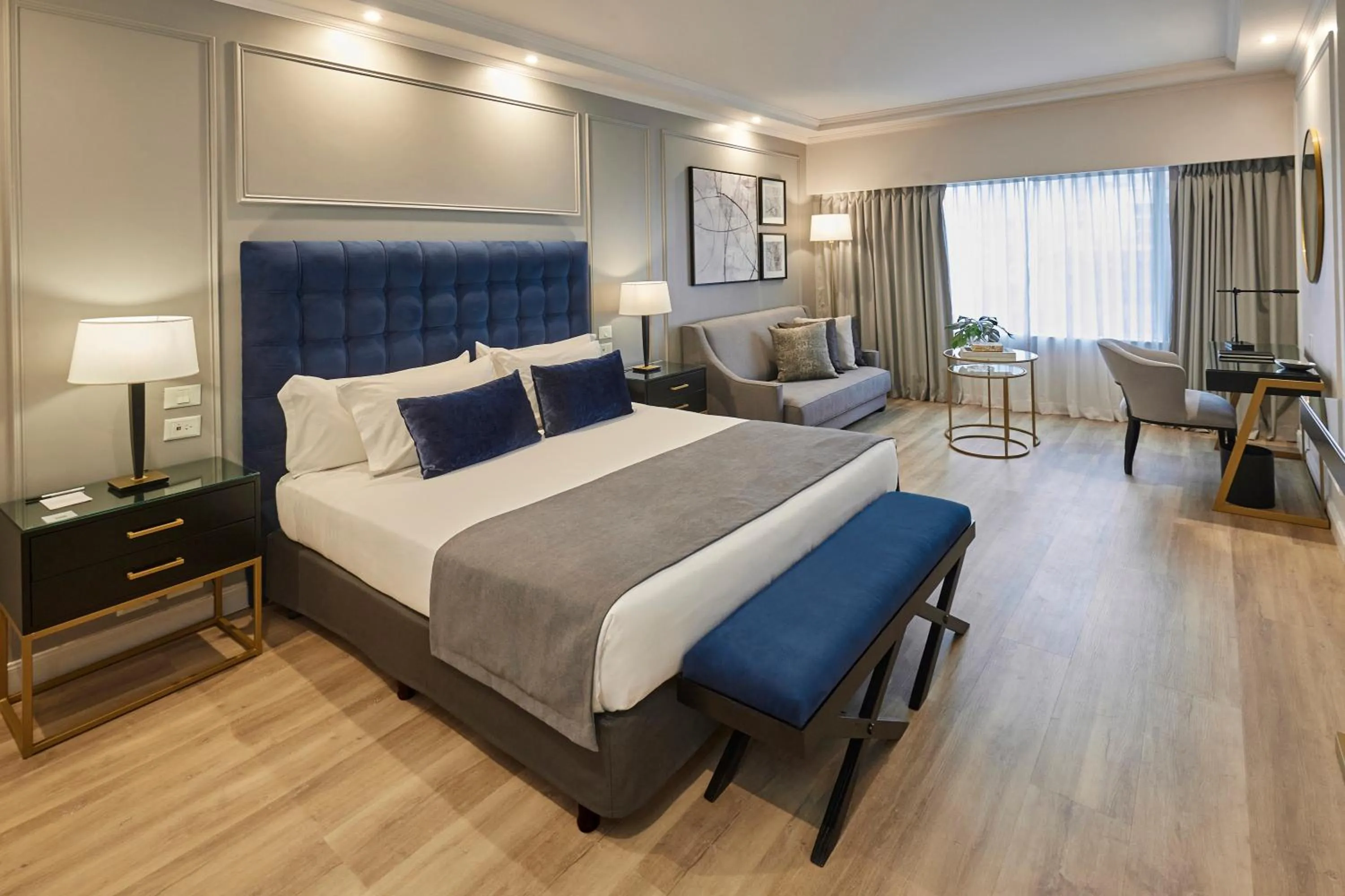 Bed in Emperador Hotel Buenos Aires