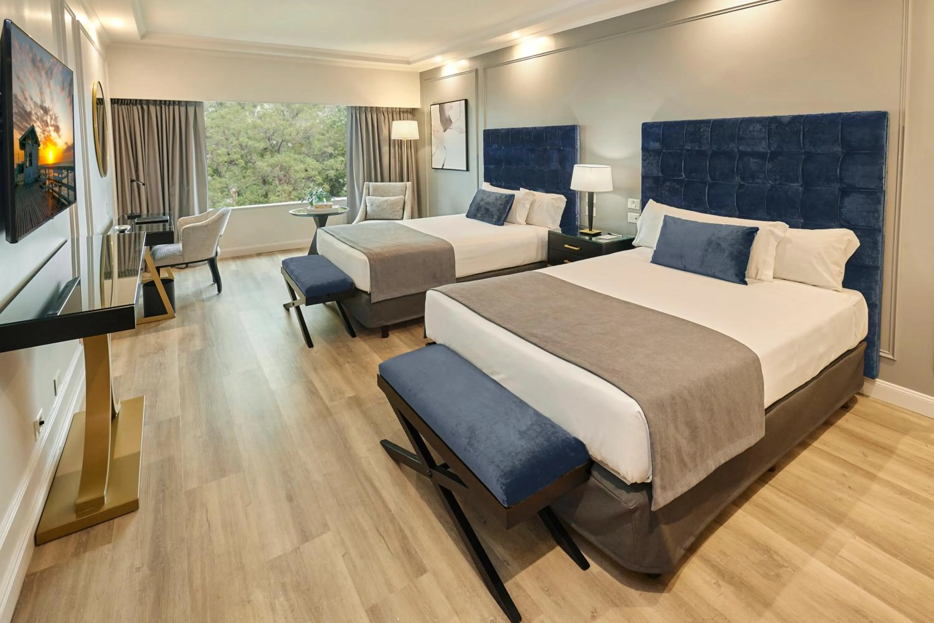 Decorative detail, Bed in Emperador Hotel Buenos Aires