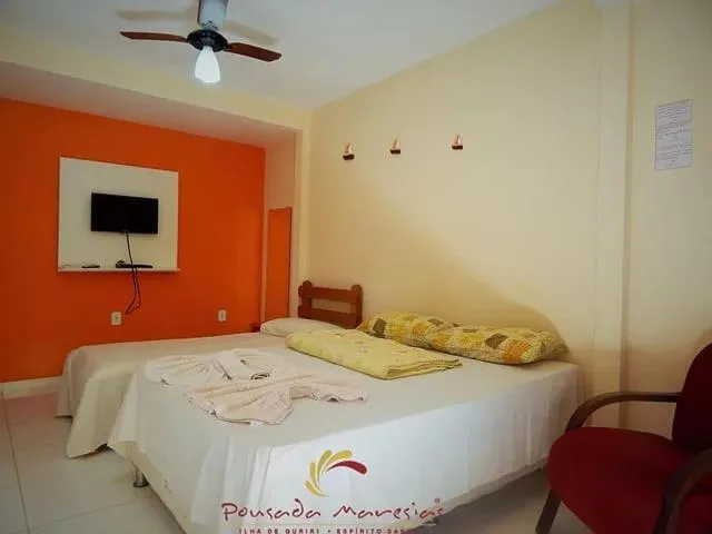 Bed in Pousada Maresias Guriri