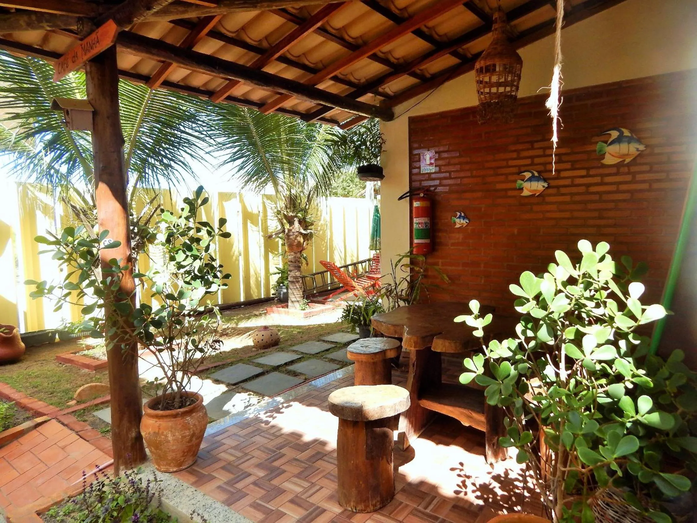 Patio in Pousada Maresias Guriri