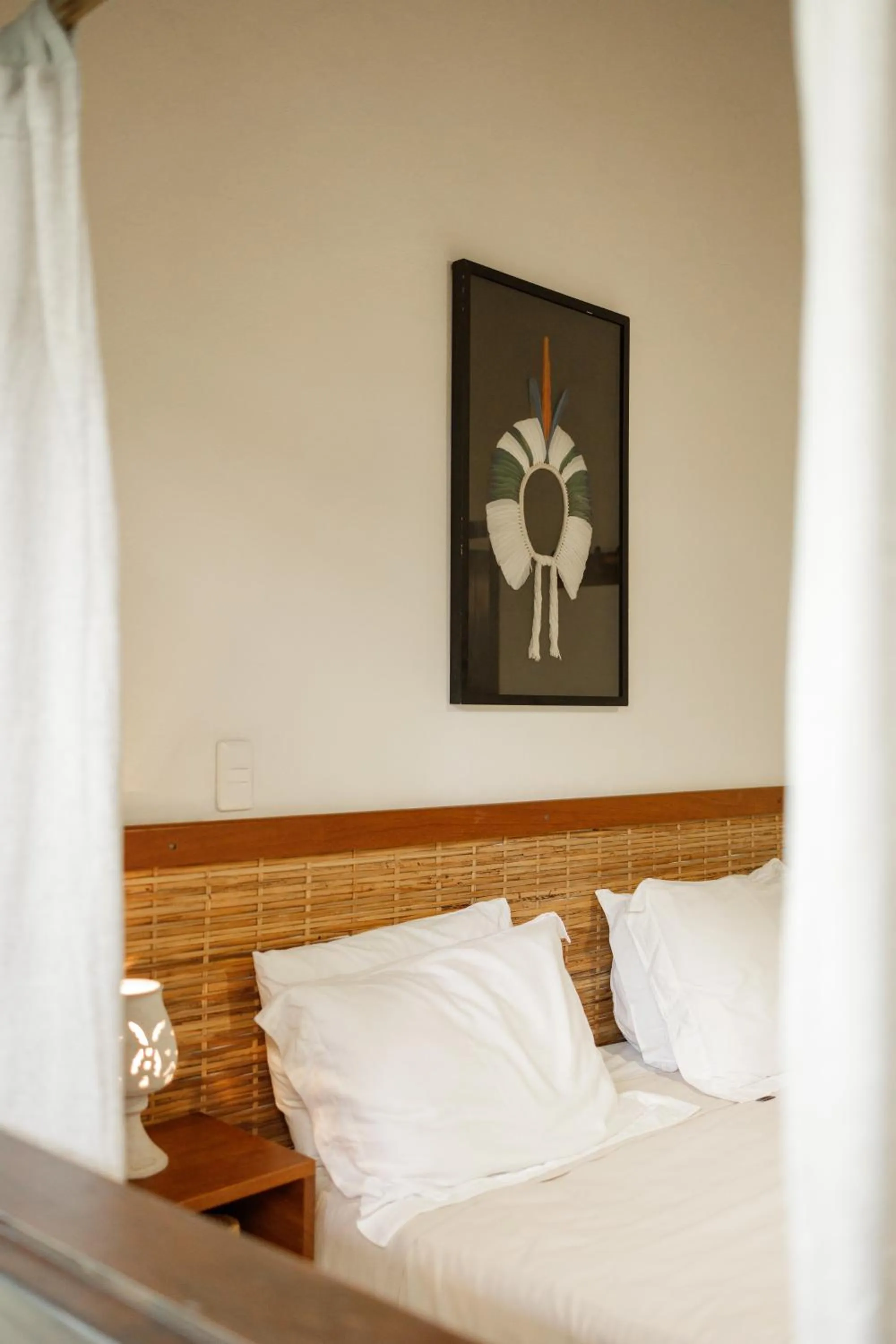 Bed in Pousada Nativa