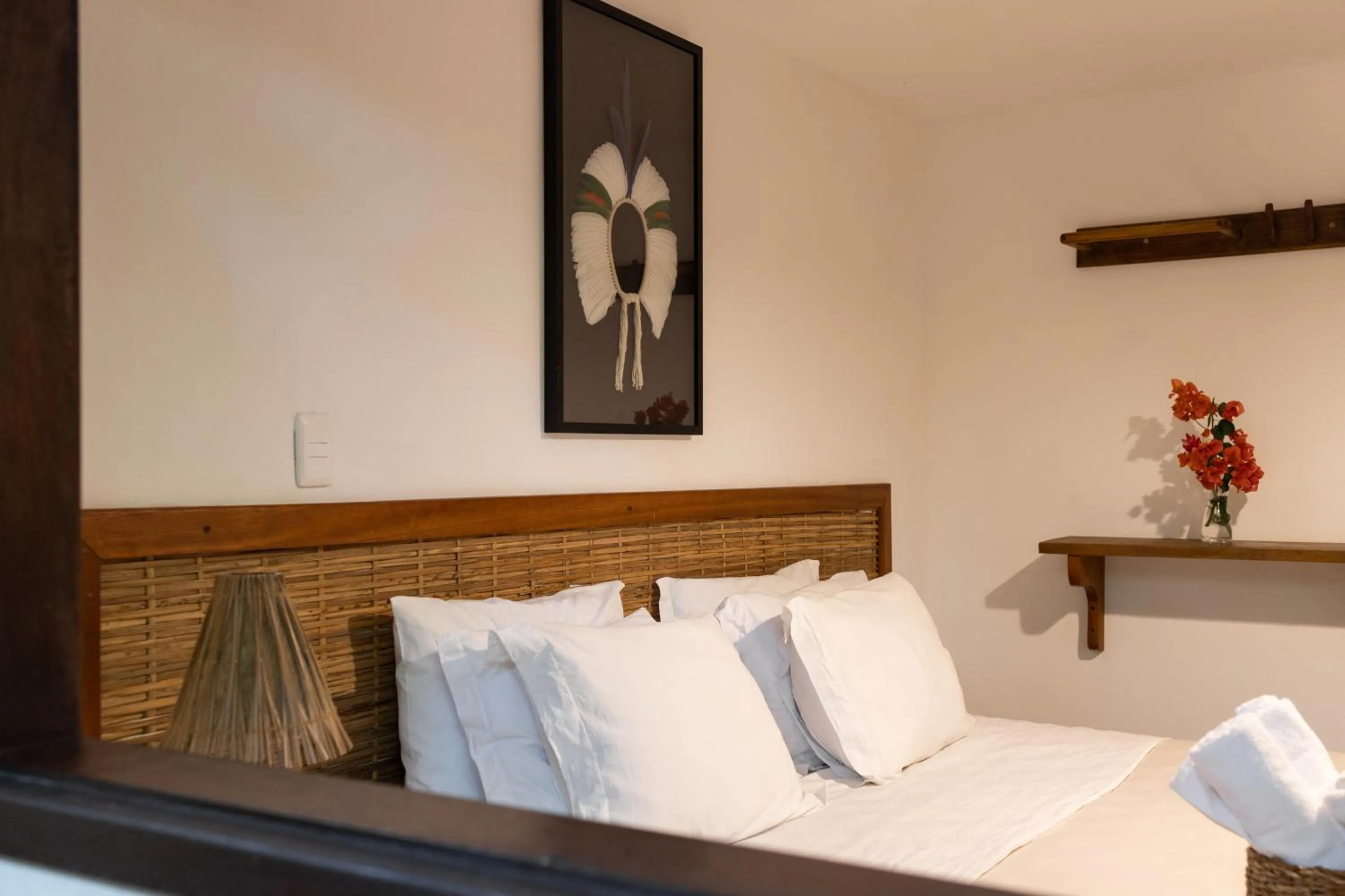 Bed in Pousada Nativa