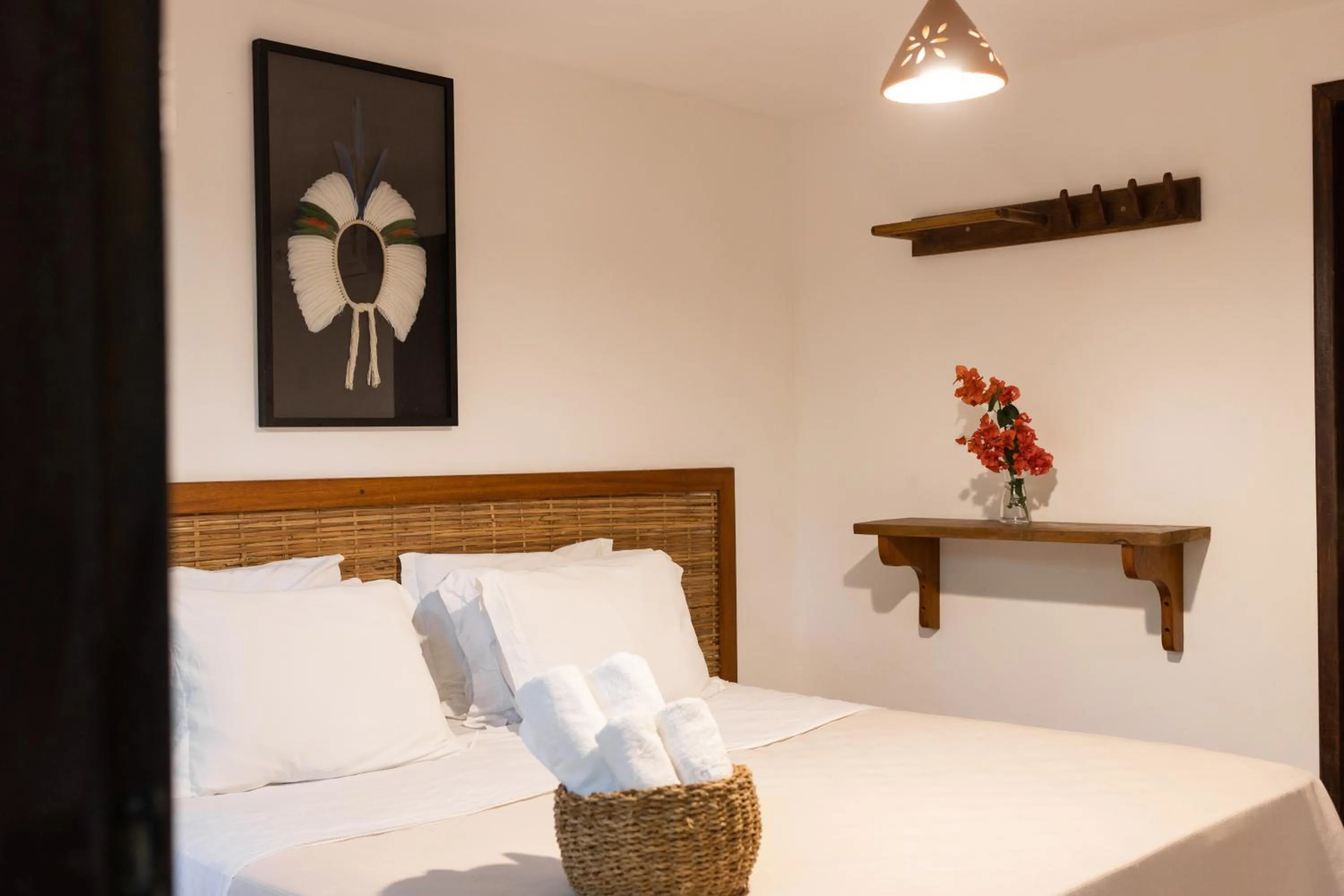 Bed in Pousada Nativa