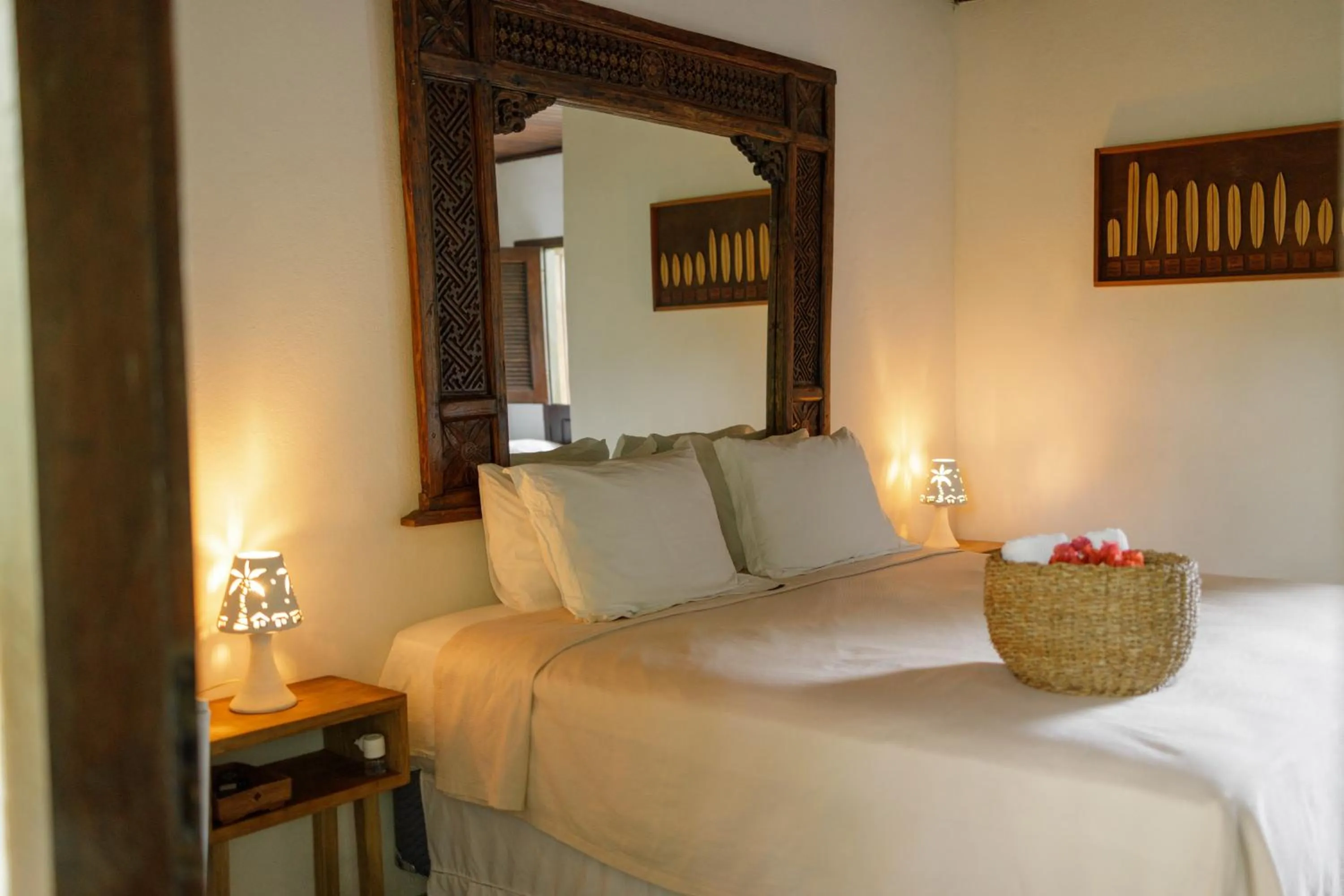 Bed in Pousada Nativa