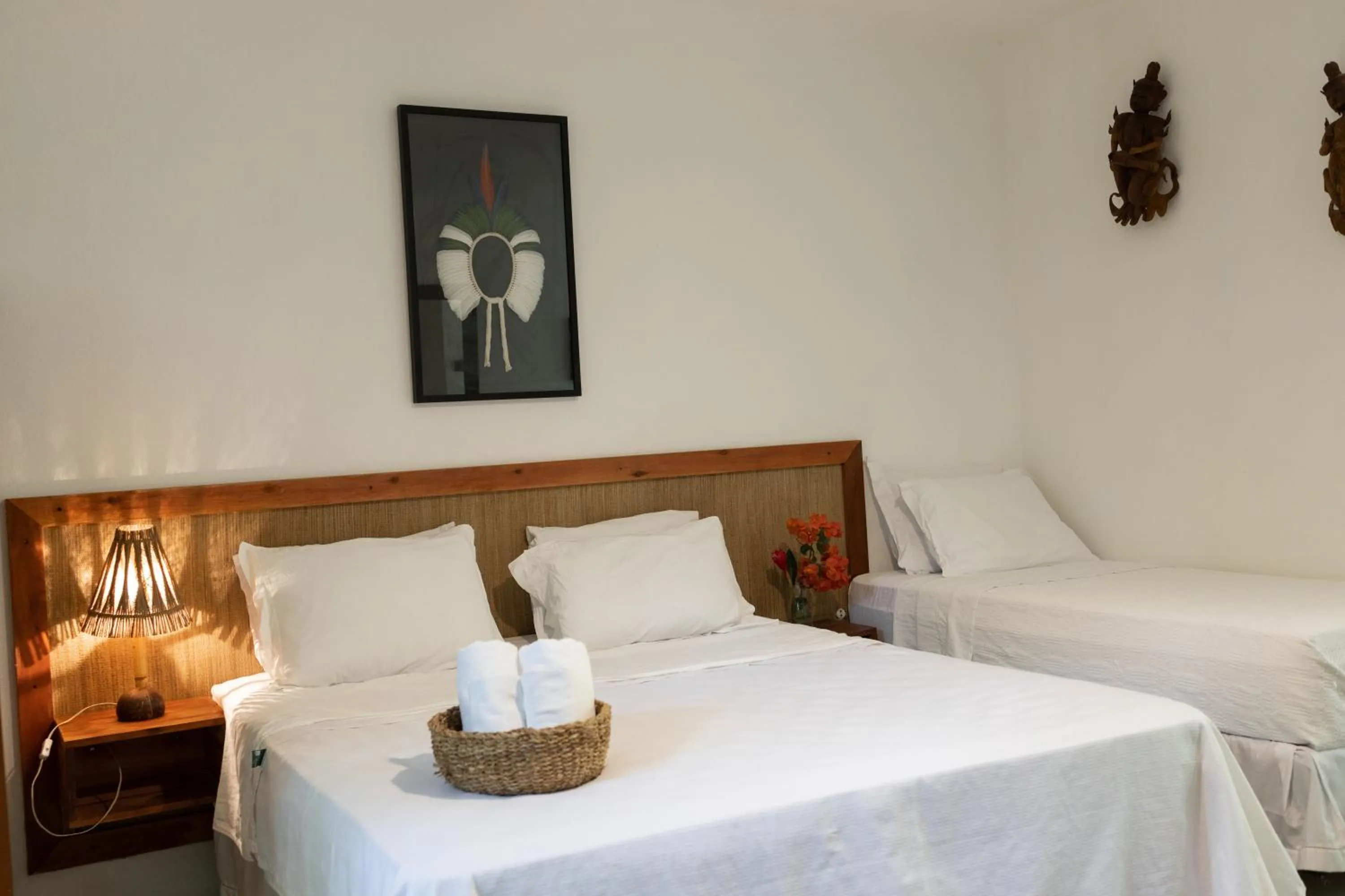 Bed in Pousada Nativa