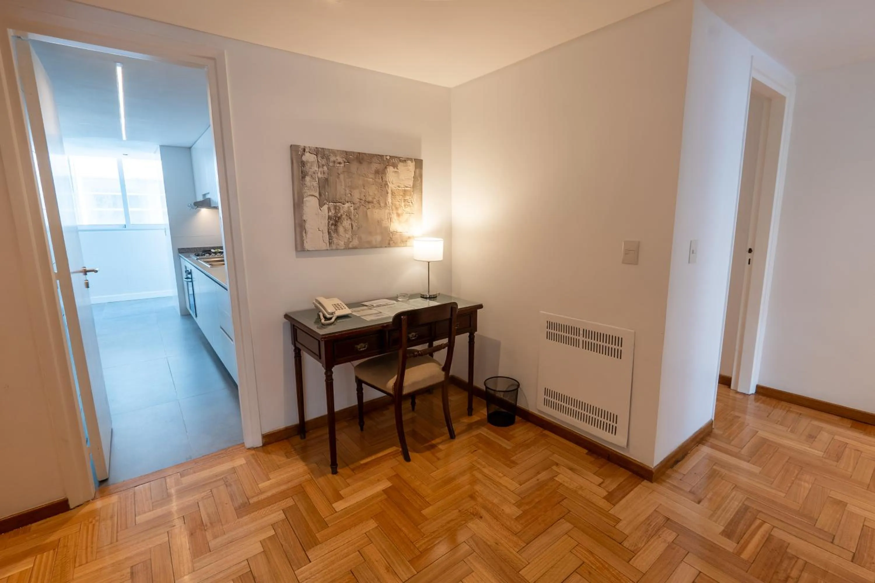 Kitchen or kitchenette in Aparthotel Trianon Recoleta