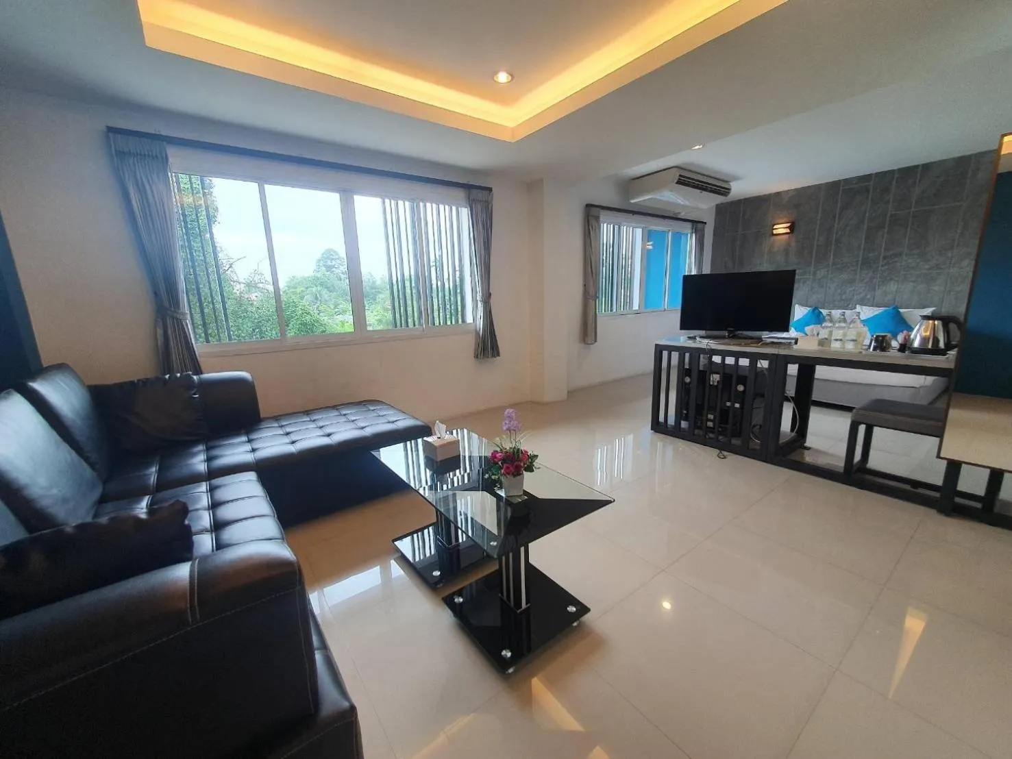 Seating area in Bun Hotel