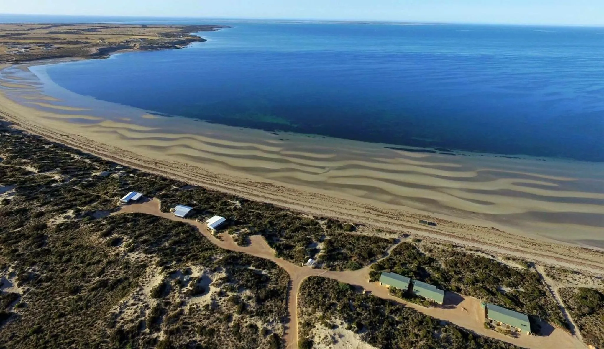 Bird's eye view in Ceduna Shelly Beach Caravan Park