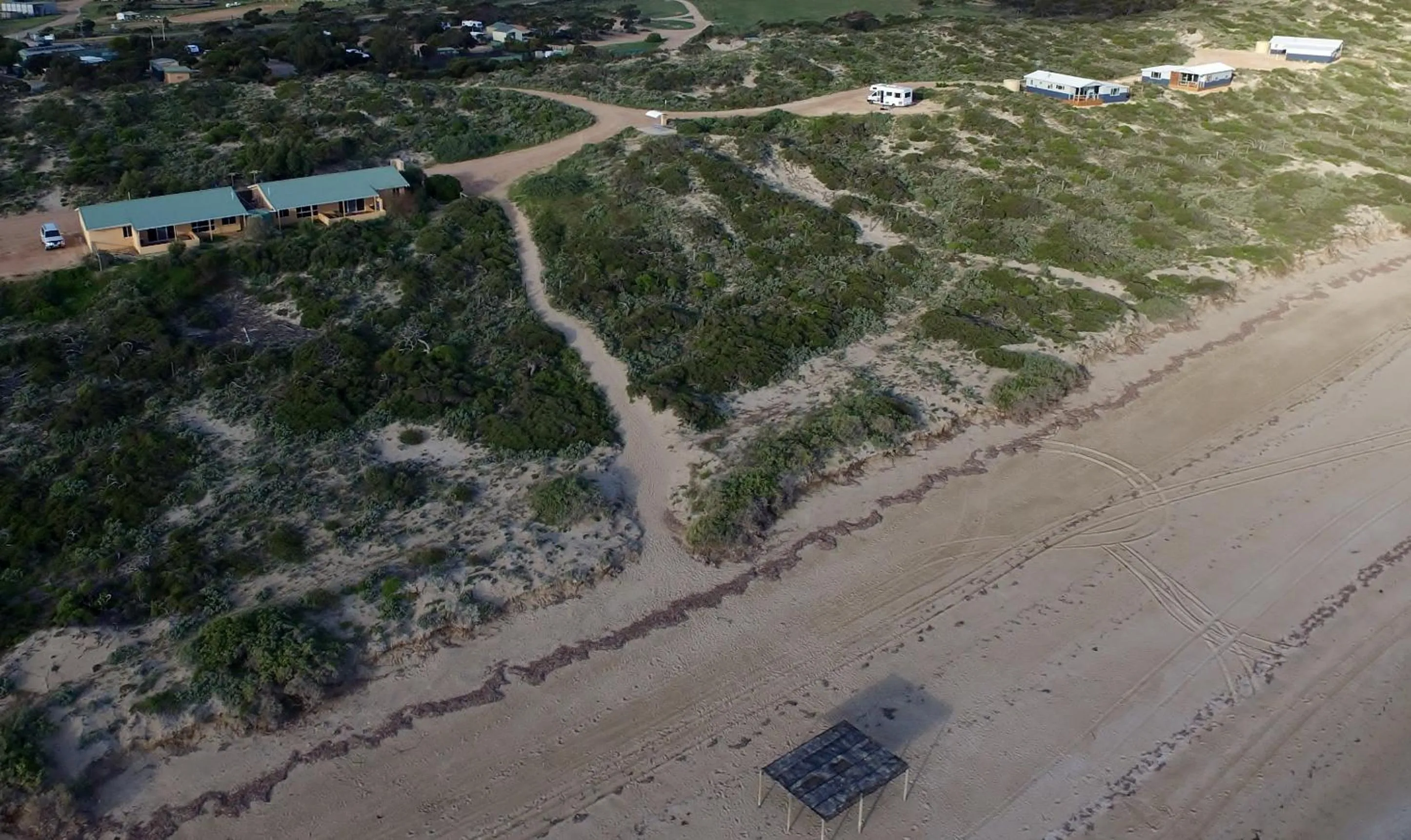 Bird's eye view in Ceduna Shelly Beach Caravan Park