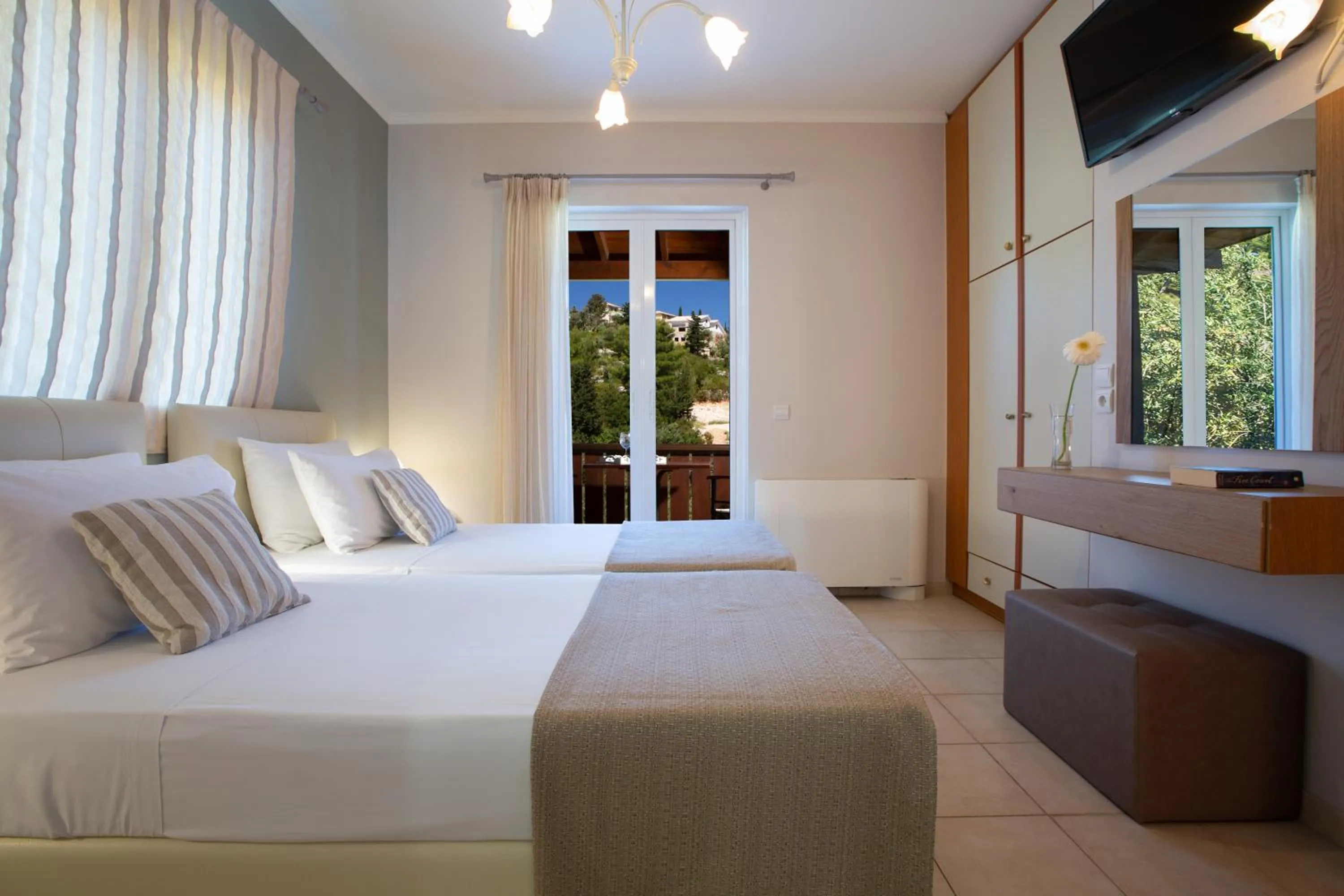 Bed in Evridiki's Villas