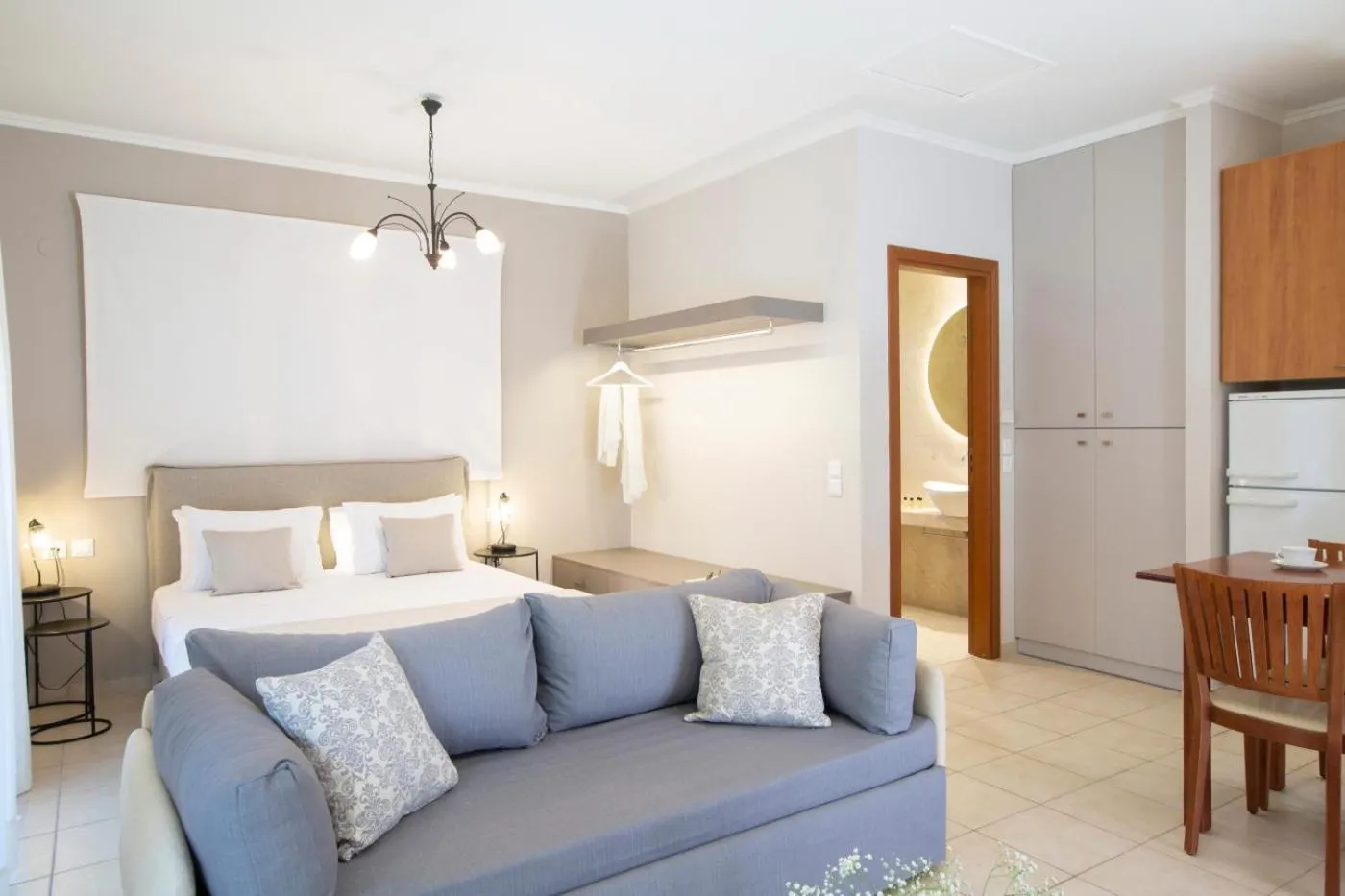 Bed in Evridiki's Villas