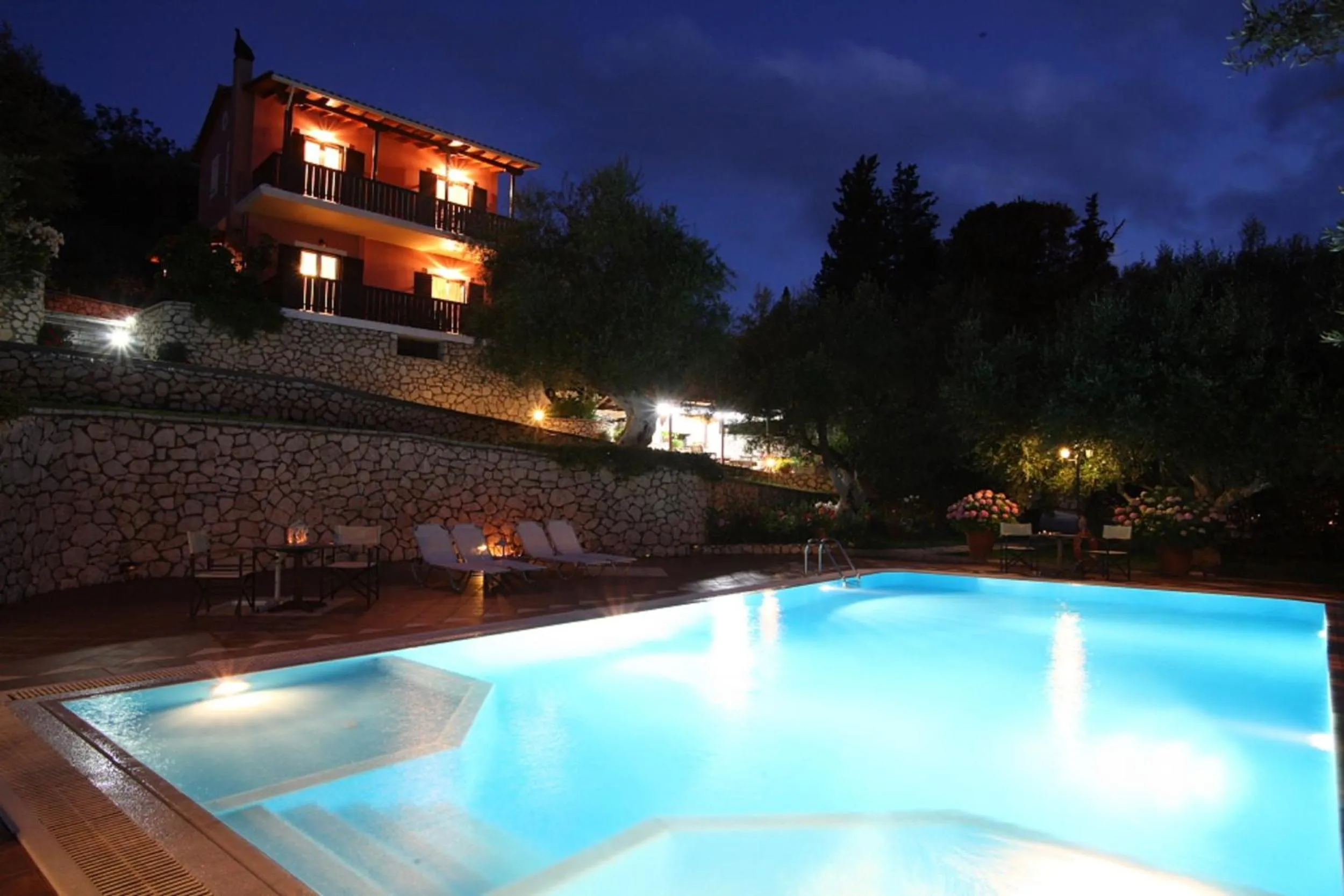 Night in Evridiki's Villas