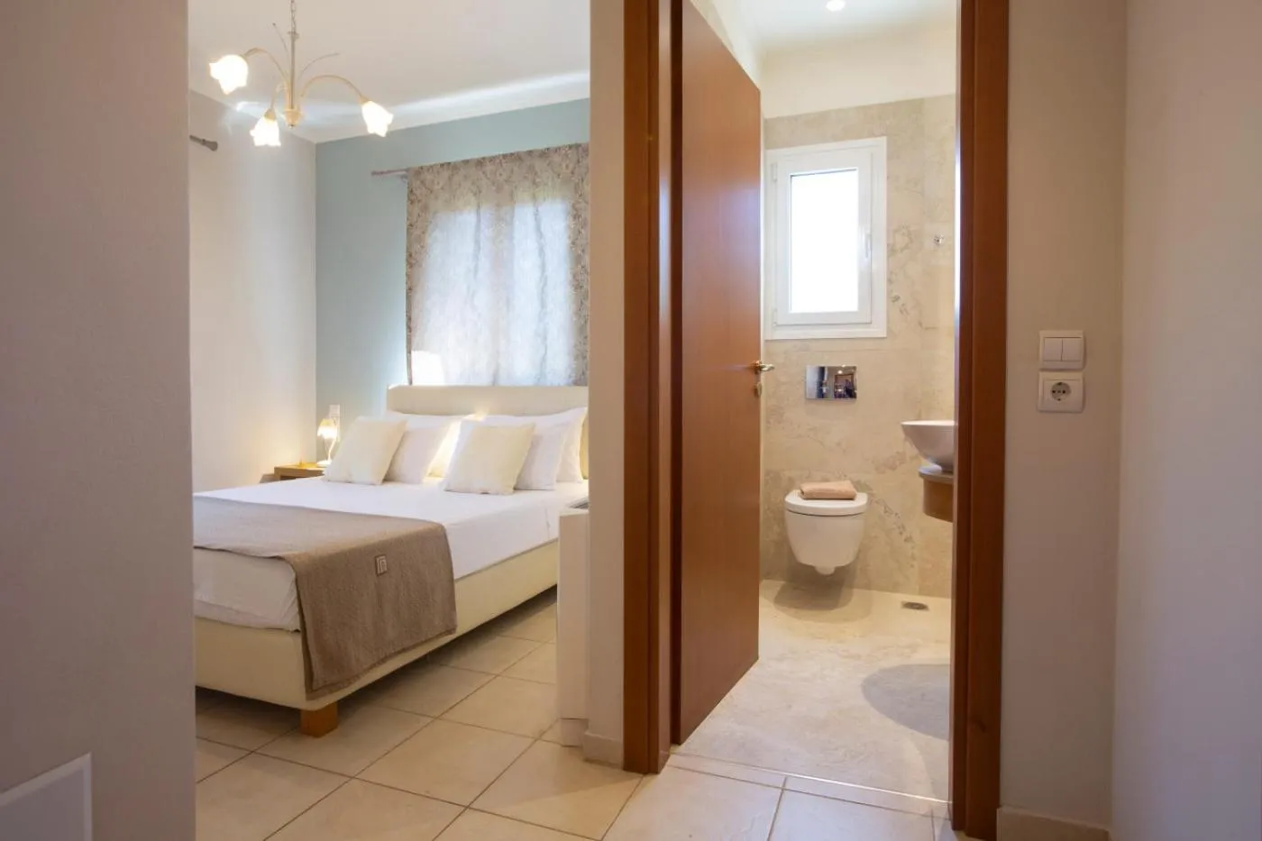Bed in Evridiki's Villas