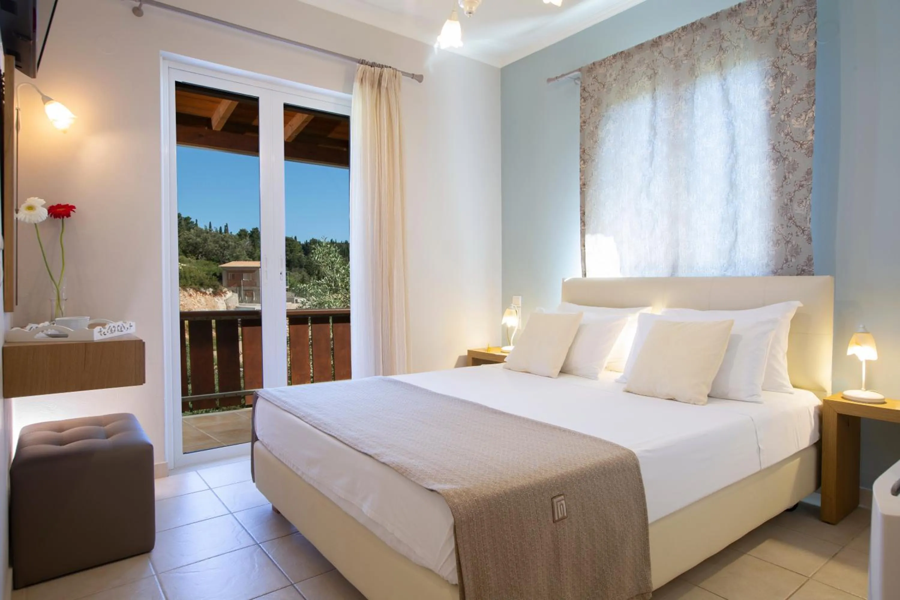 Bed in Evridiki's Villas