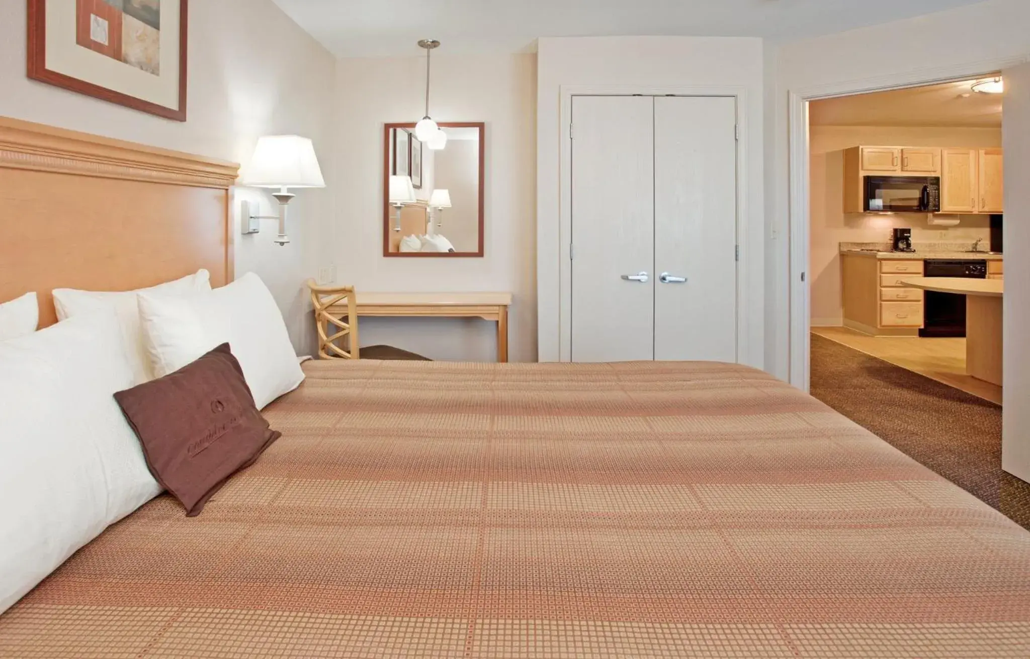 Photo of the whole room, Bed in Candlewood Suites Junction City - Ft. Riley by IHG Photo of the whole room, Bed in Candlewood Suites Junction City - Ft. Riley by IHG