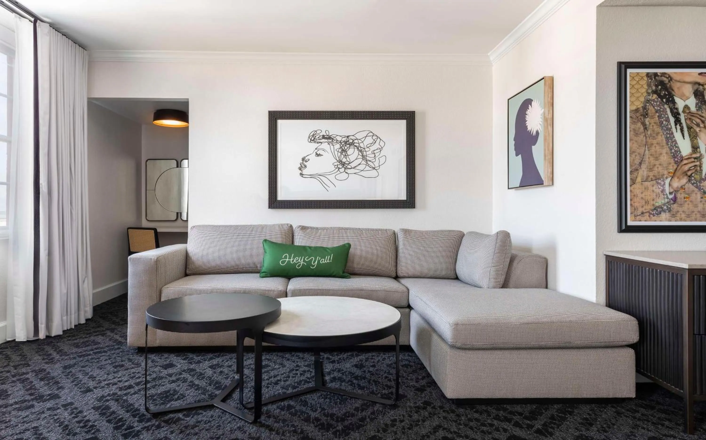 Living room in Mills House Charleston, Curio Collection by Hilton