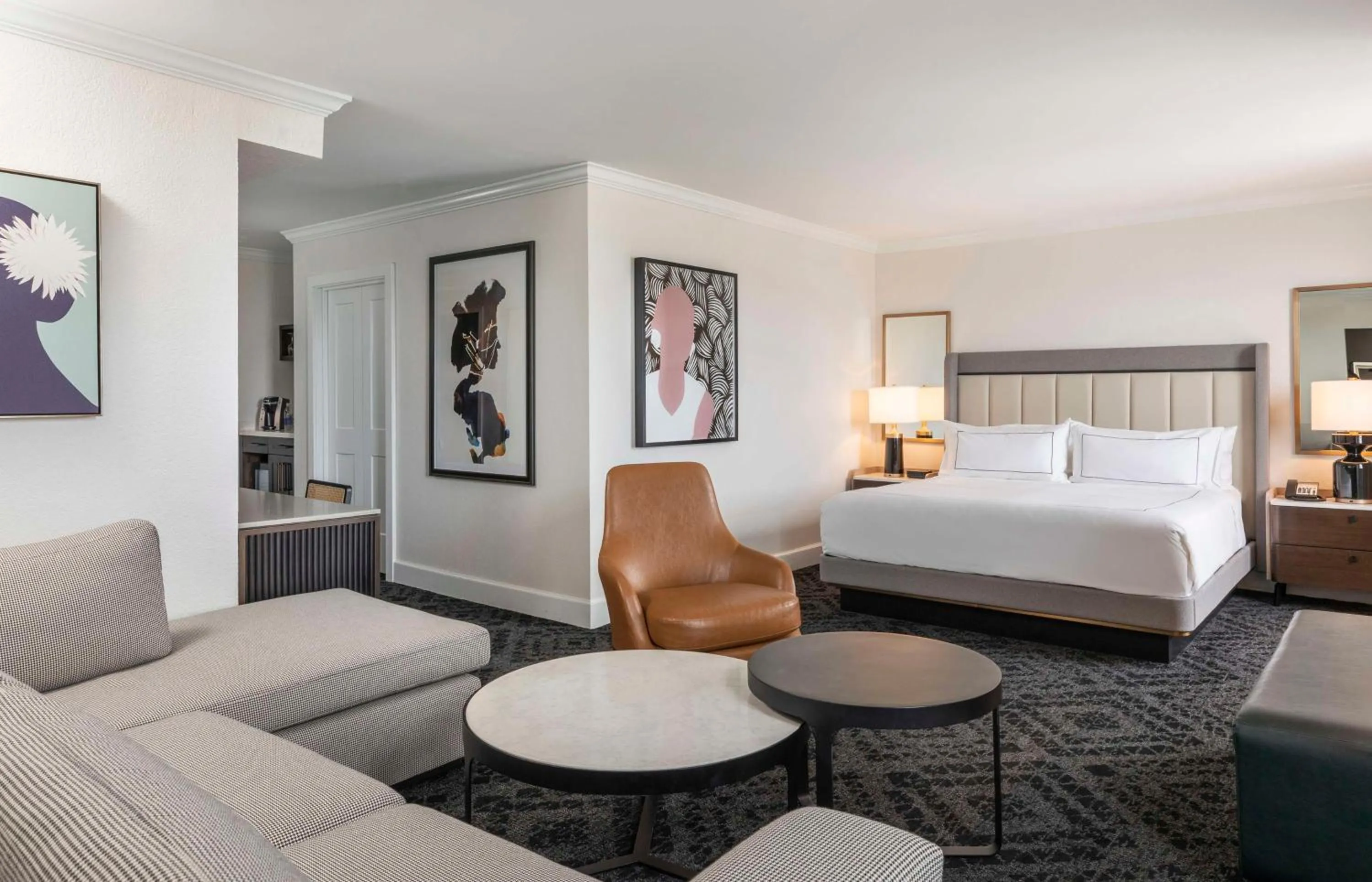 Living room, Bed in Mills House Charleston, Curio Collection by Hilton