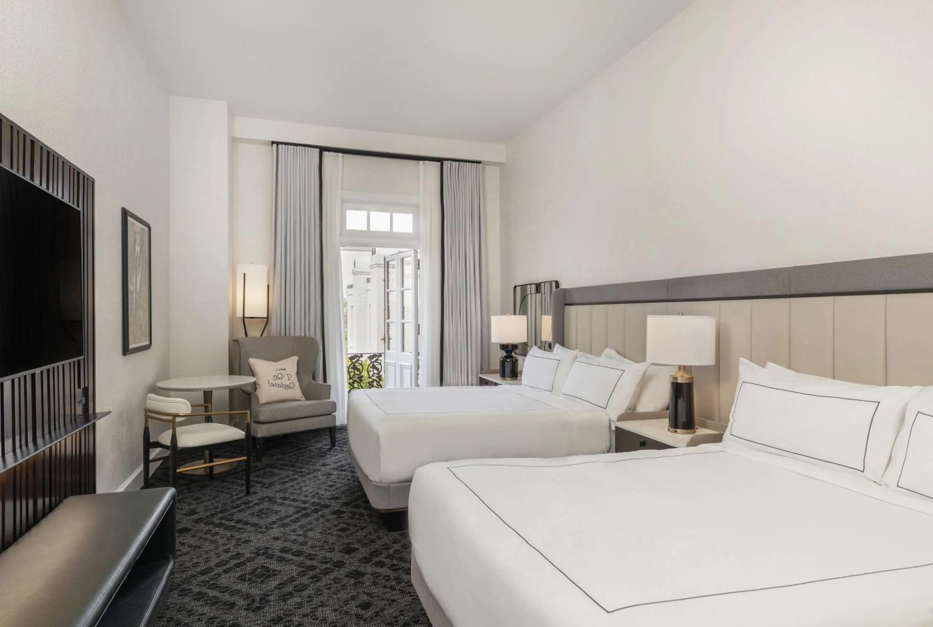 Bed in Mills House Charleston, Curio Collection by Hilton