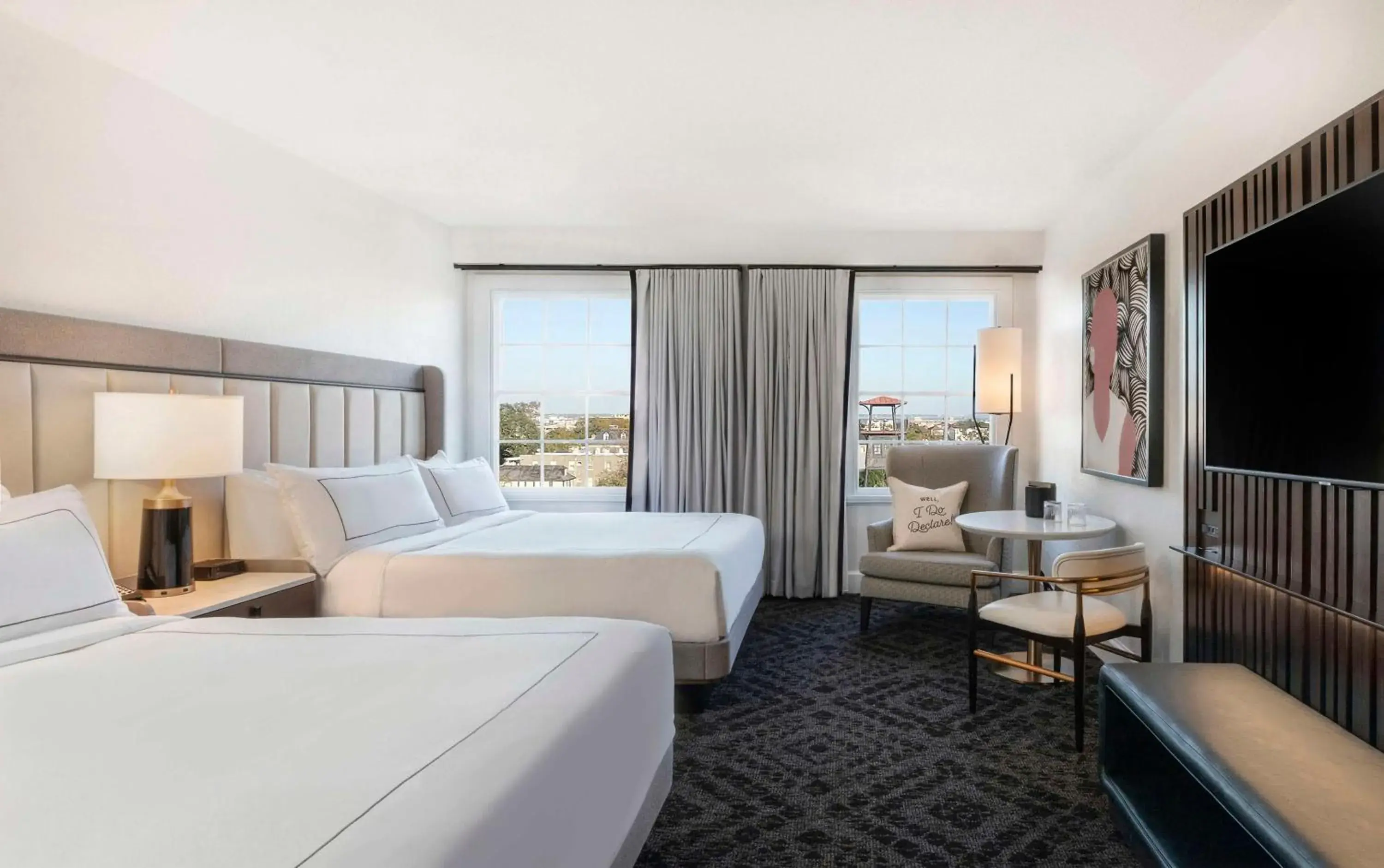 Deluxe Queen Room with Two Queen Beds and City View in Mills House Charleston, Curio Collection by Hilton Deluxe Queen Room with Two Queen Beds and City View in Mills House Charleston, Curio Collection by Hilton