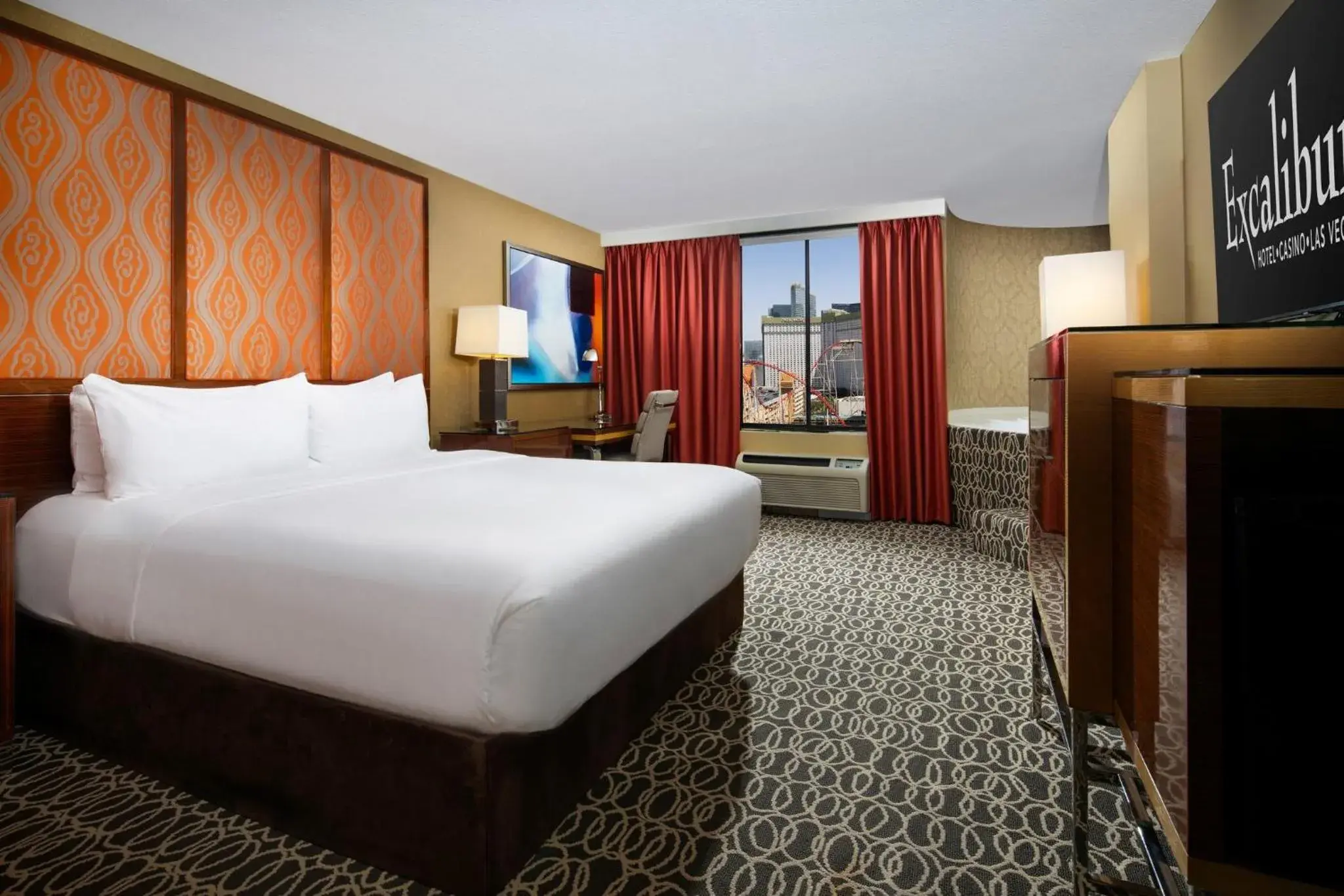 Photo of the whole room, Bed in Excalibur Photo of the whole room, Bed in Excalibur