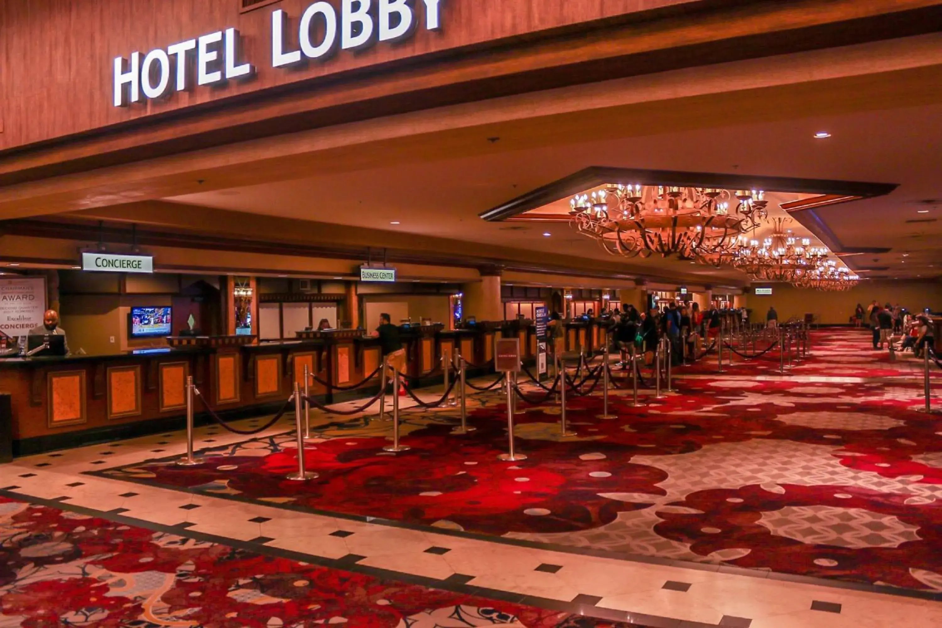 Lobby or reception in Excalibur Lobby or reception in Excalibur