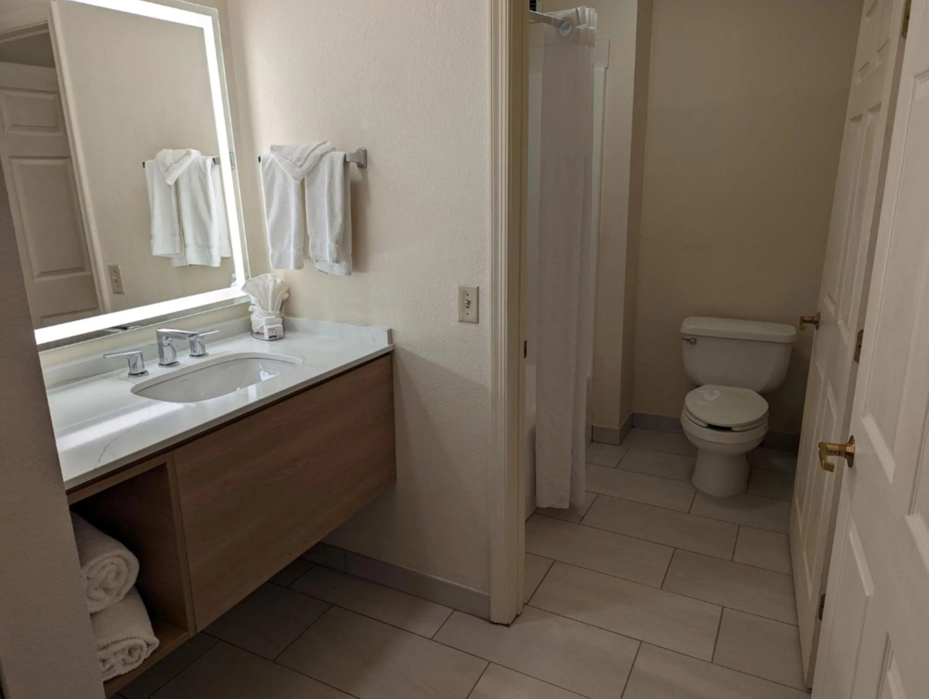 Bathroom in Staybridge Suites Allentown Airport Lehigh Valley by IHG