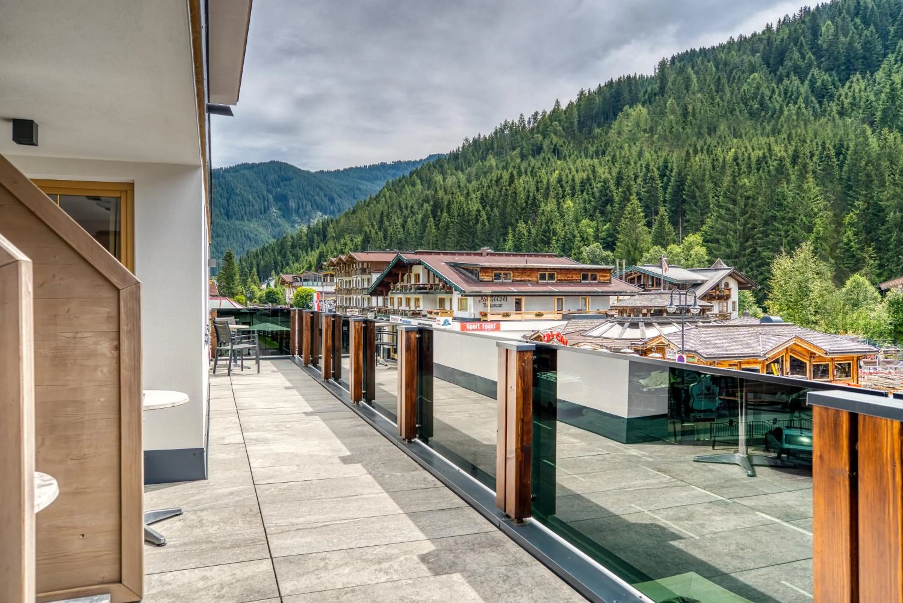 View (from property/room) in SonnenHOF hotel gerlos centrum