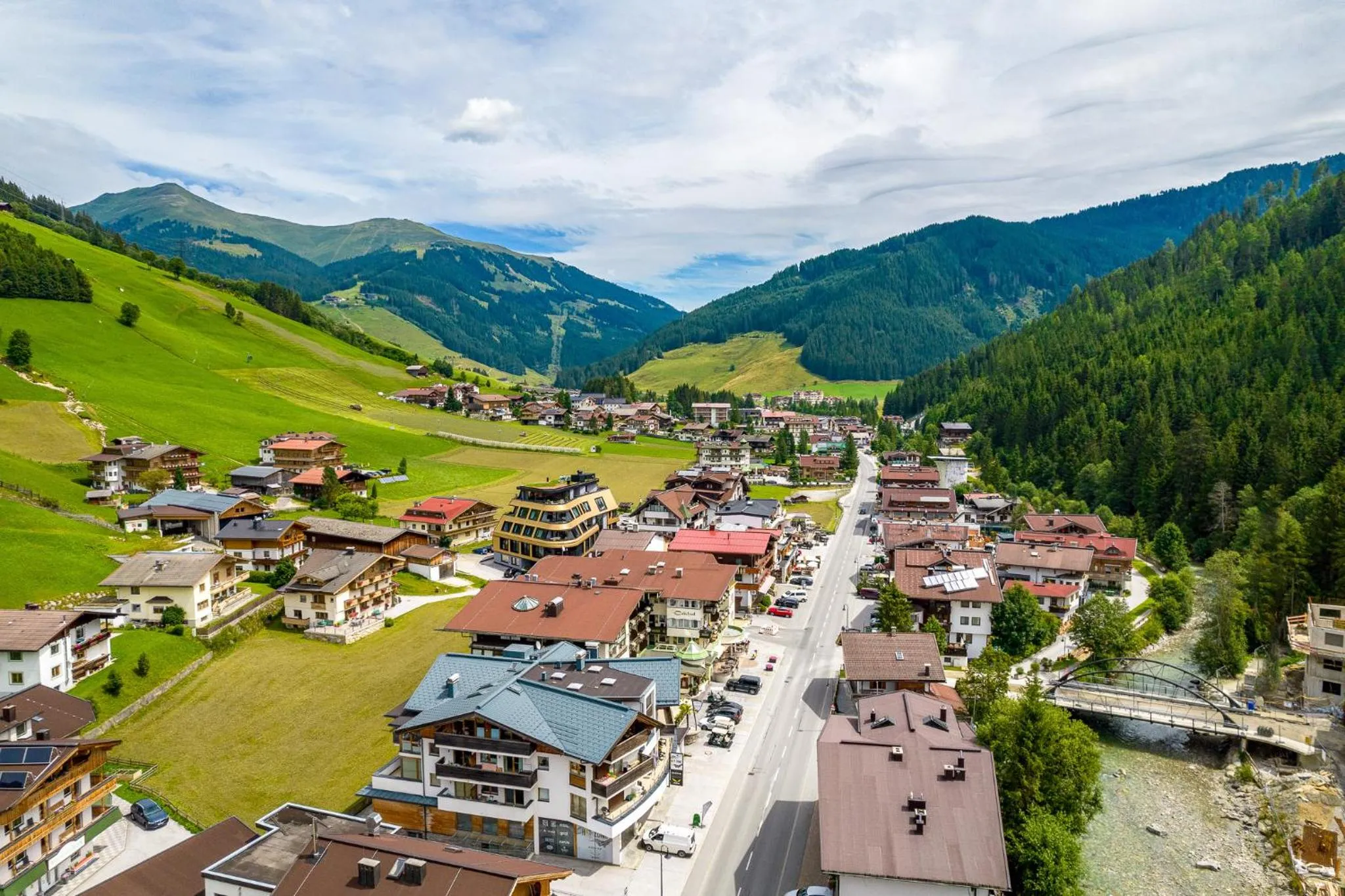 View (from property/room) in SonnenHOF hotel gerlos centrum