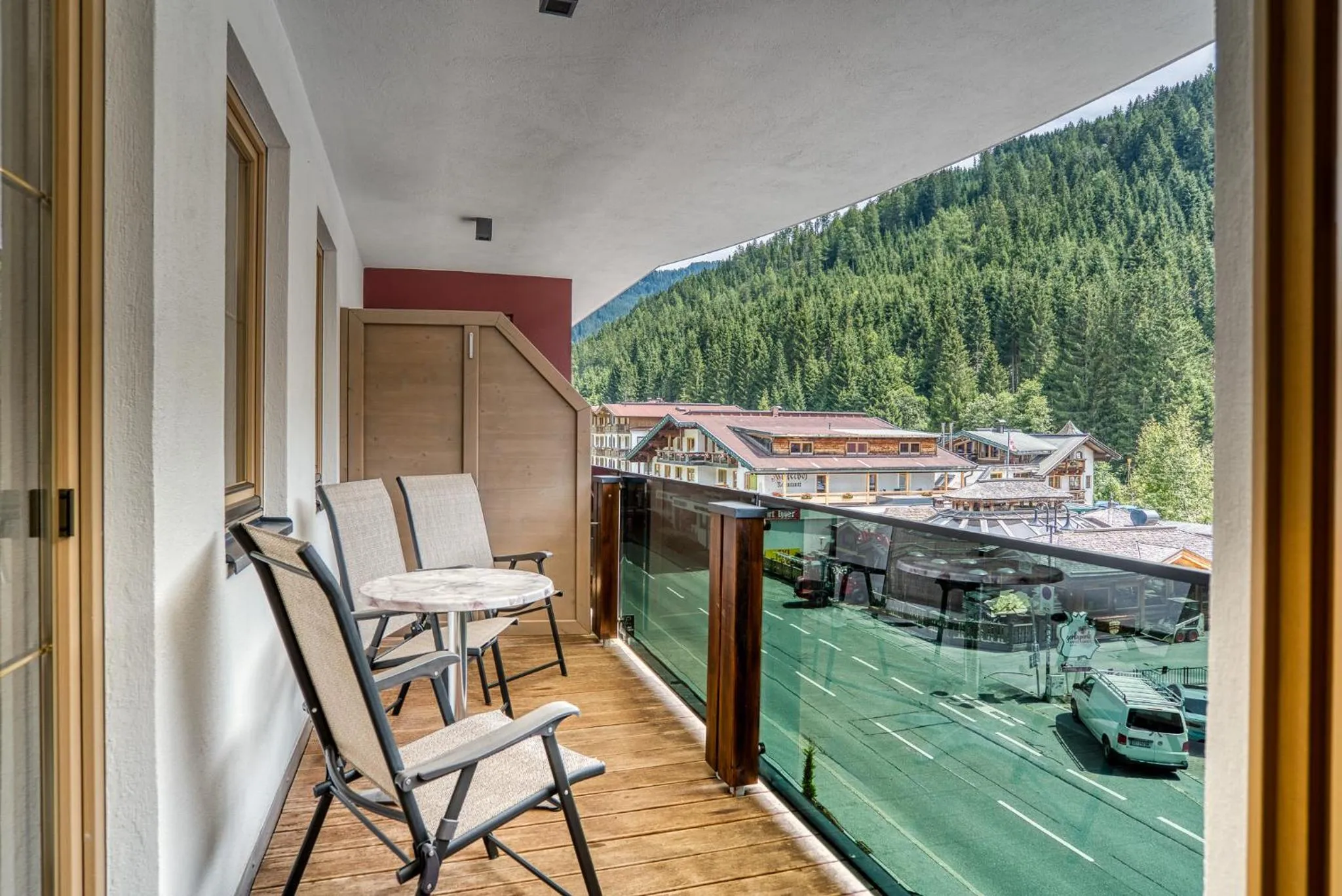 View (from property/room) in SonnenHOF hotel gerlos centrum
