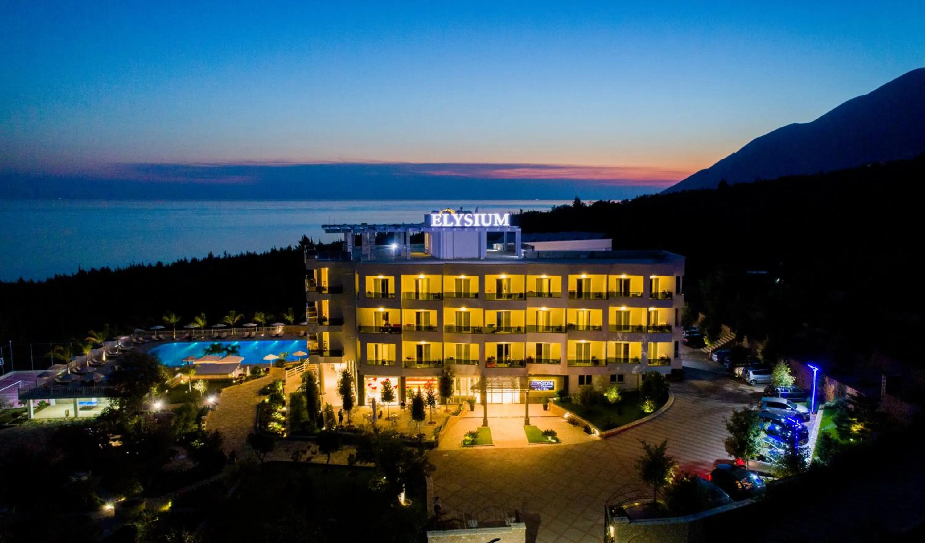 Facade/entrance in Elysium Hotel