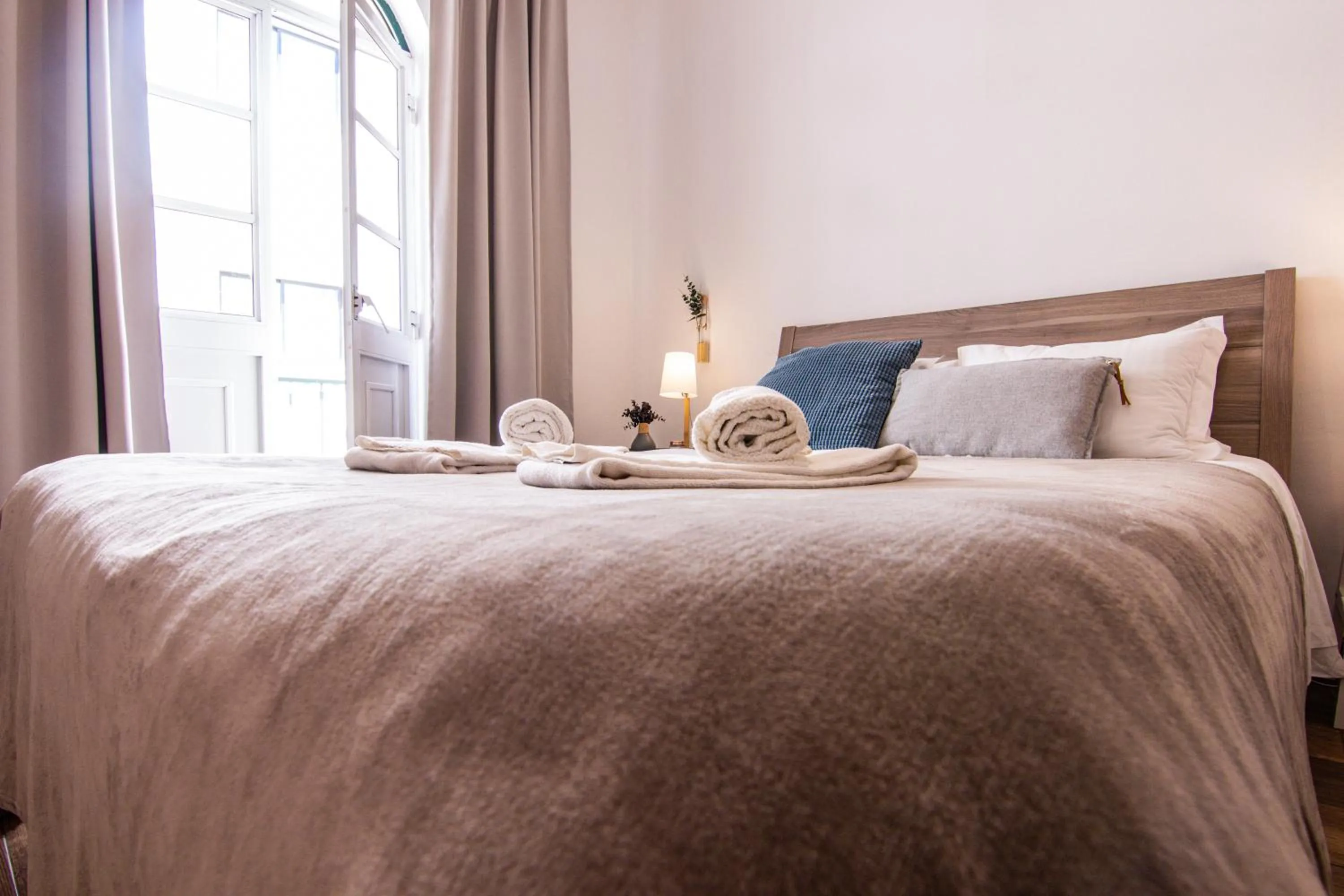 Bed in Faro Central - Holiday Apartments