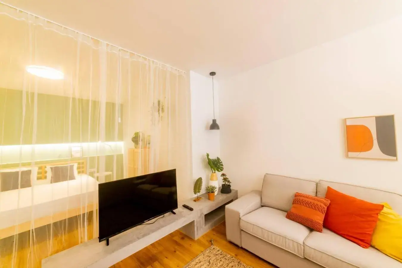 Living room in Faro Central - Holiday Apartments Living room in Faro Central - Holiday Apartments